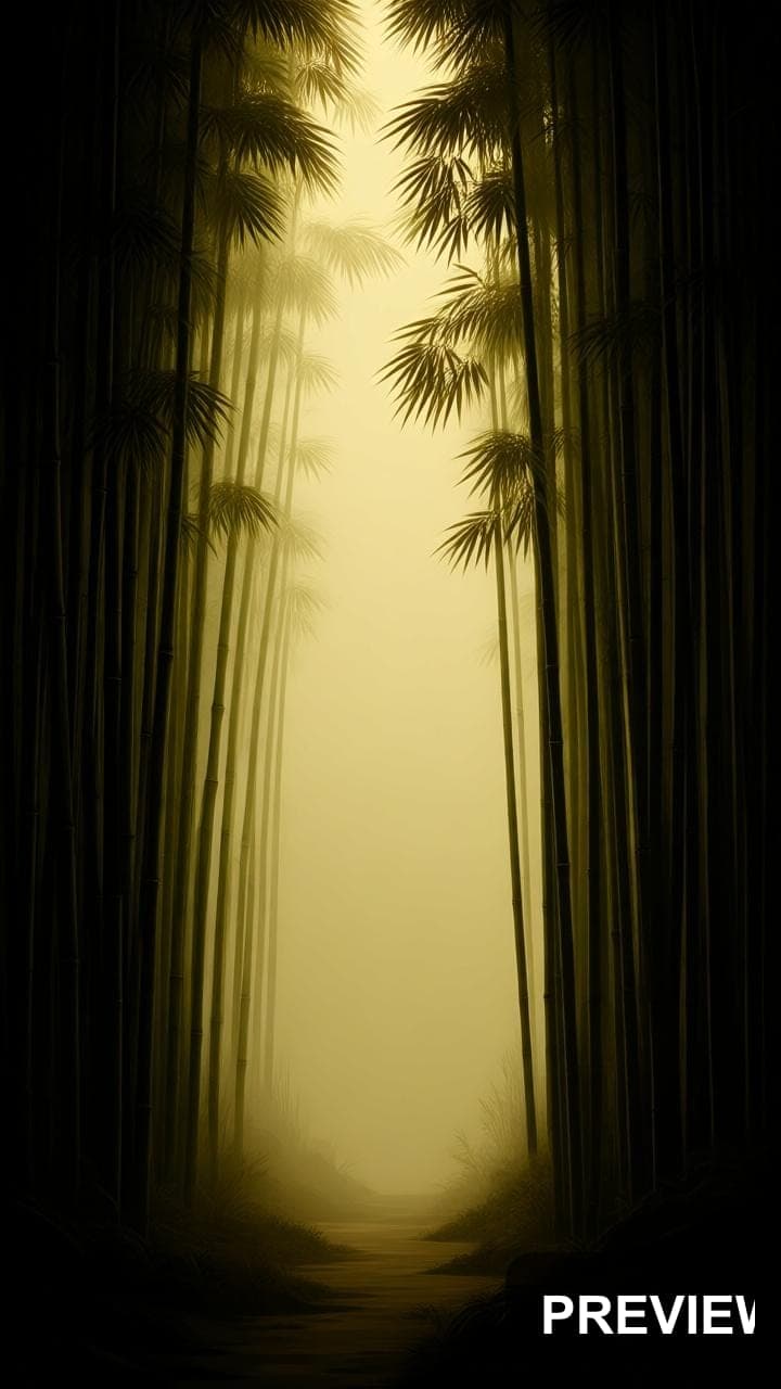 Bamboo Grove, Chill aesthetic, Graphic Design, Moody mood, Earth Tones accent... — wallpaper — 720×1280, Space, Cinematic, Moody