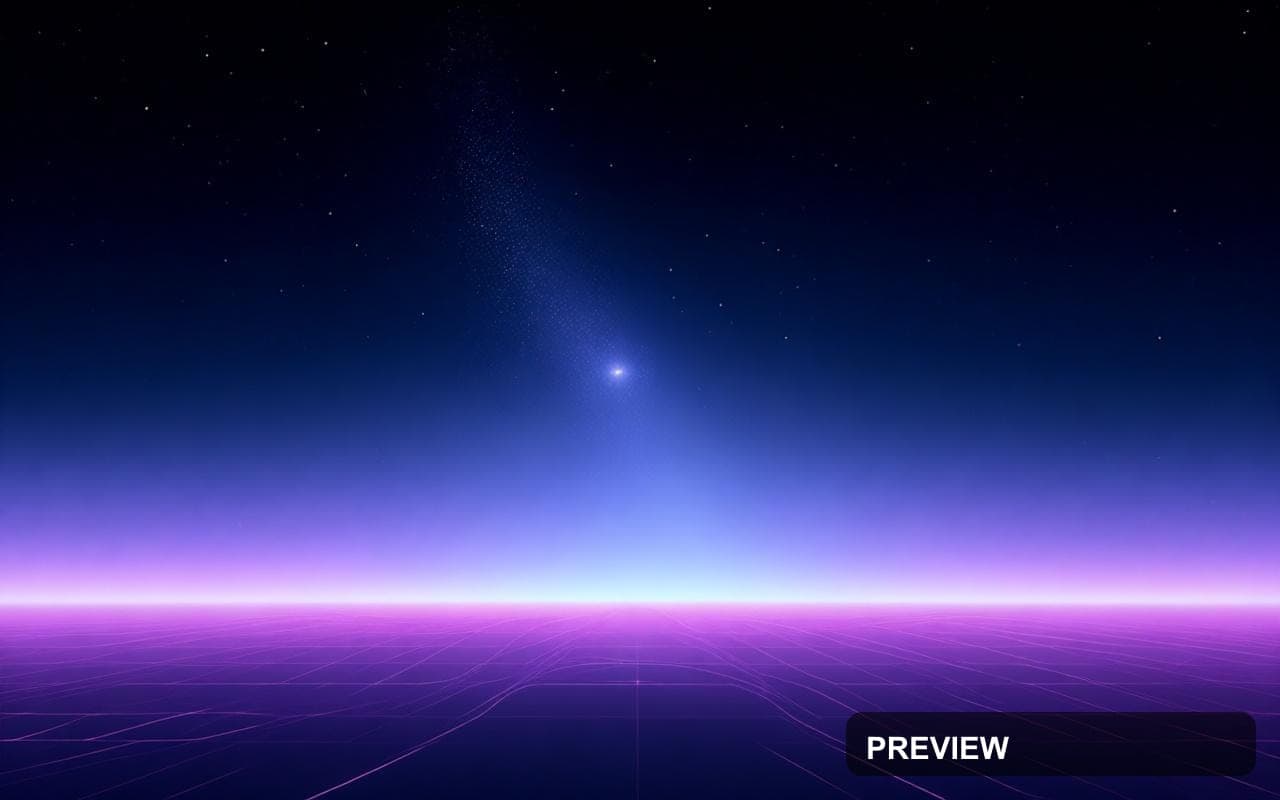 Starfield, Synthwave aesthetic, Graphic Design, Epic mood, Muted accents, hig... — wallpaper — 1280×800, Synthwave, Cinematic, Soft