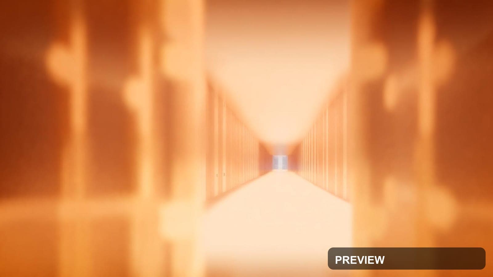 Sci‑Fi Corridor, Bright aesthetic, Bauhaus, Minimal mood, Warm Palette accent... — wallpaper — 1920×1080, Sci‑Fi, Cinematic, Minimal