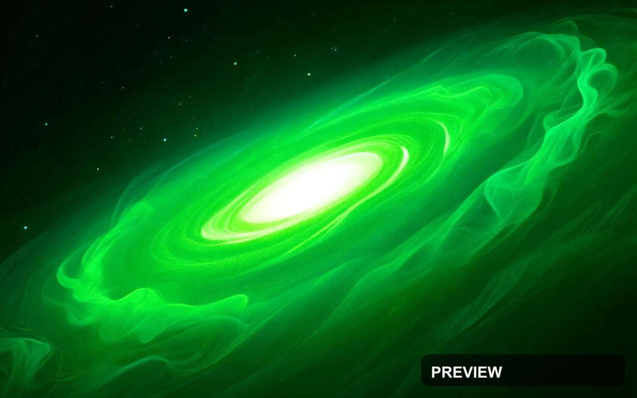 Galaxy, Bright aesthetic, Graphic Design, Meditative mood, Lime accents, Smok... — wallpaper — 1280×800, Space, Cinematic, Bright
