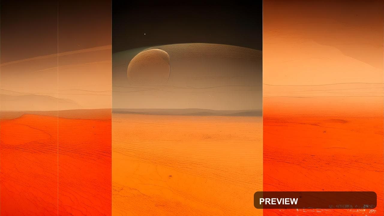 Desert, Spacepunk aesthetic, Collage, Nostalgic mood, Earth Tones accents, hi... — wallpaper — 1280×720, Space, Cinematic, Soft