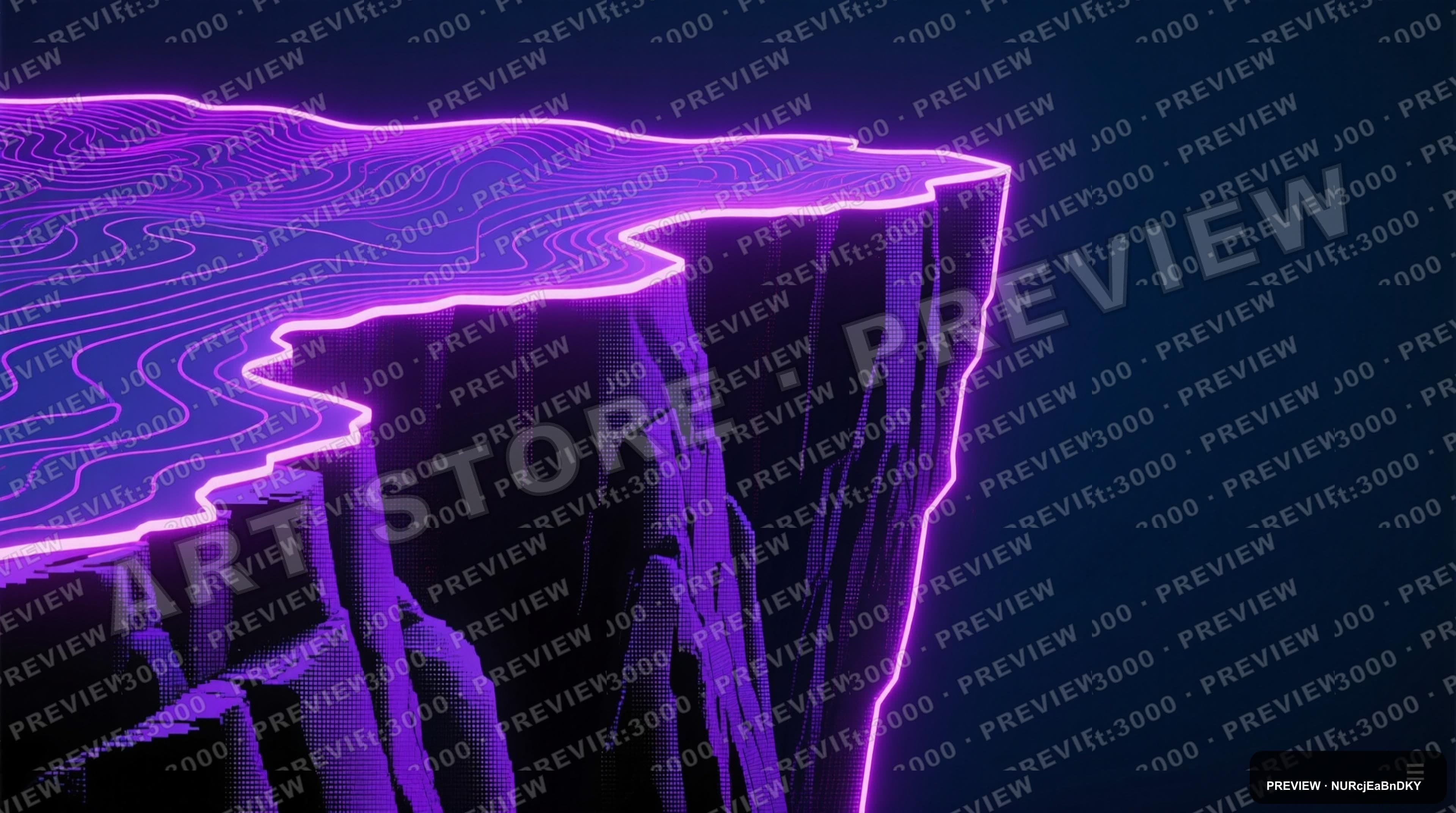 Cliffside, Retro Arcade aesthetic, Dithered, Minimal mood, Neon Purple accent... — wallpaper — 3840×2144, Neon, Cinematic, Minimal