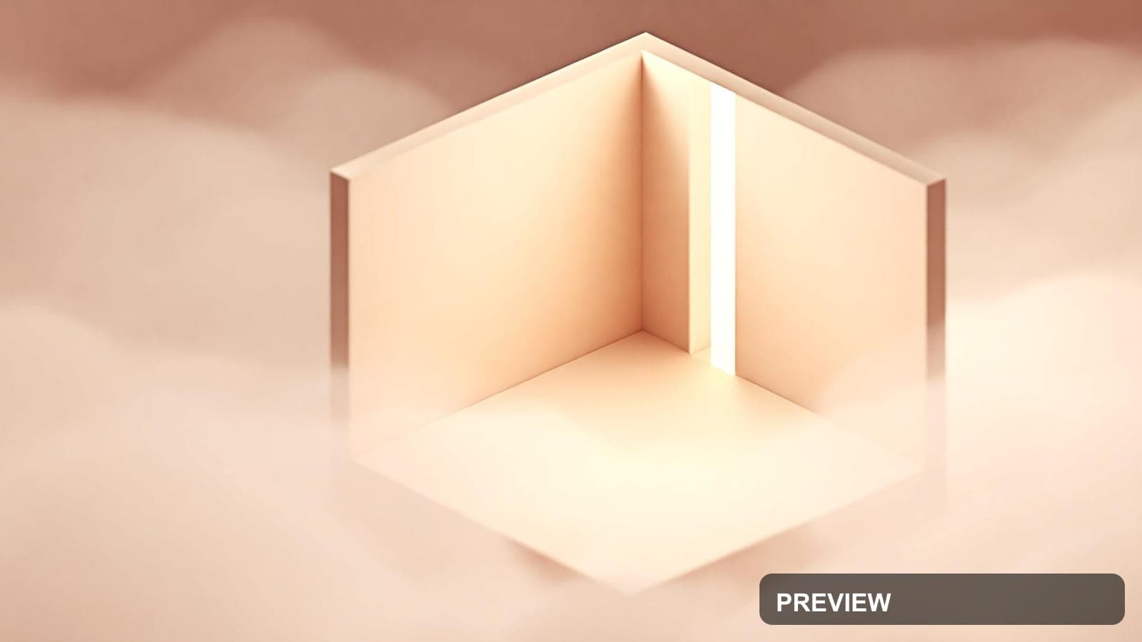 Mist, Minimal aesthetic, Isometric, Serene mood, Beige accents, Minimal Moder... — wallpaper — 1920×1080, Space, Cinematic, Serene