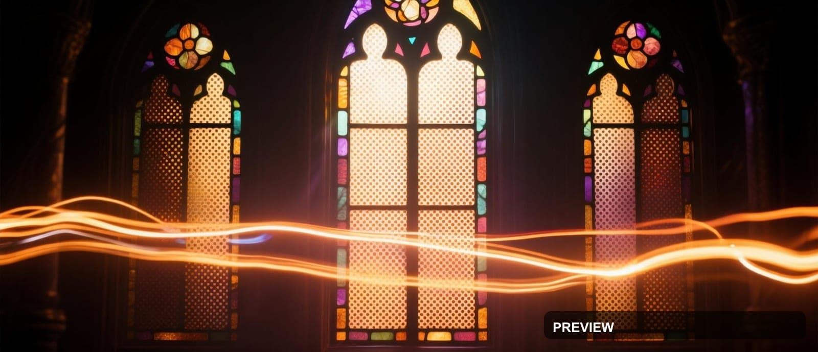 Light Trails, Mystic aesthetic, Stained Glass, Dreamy mood, Warm Palette acce... — wallpaper — 2528×1088, Space, Cinematic, Dreamy