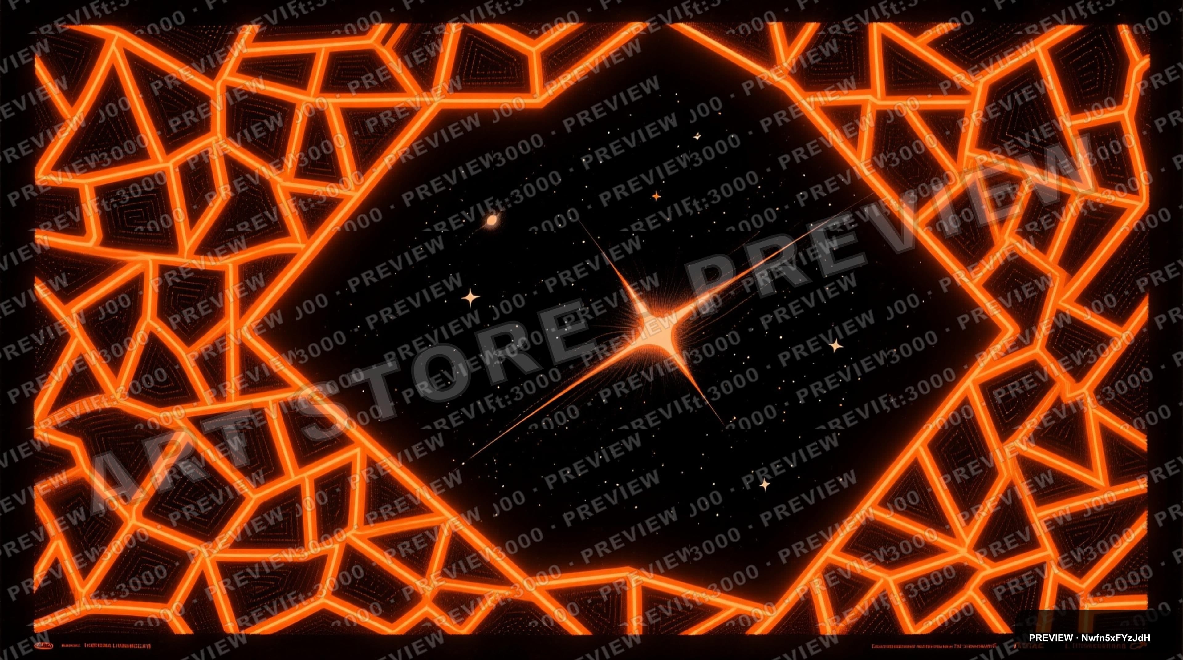 Comet, Retro Arcade aesthetic, Lithograph, Mysterious mood, Neon Orange accen... — wallpaper — 3840×2144, Neon, Cinematic, Mysterious
