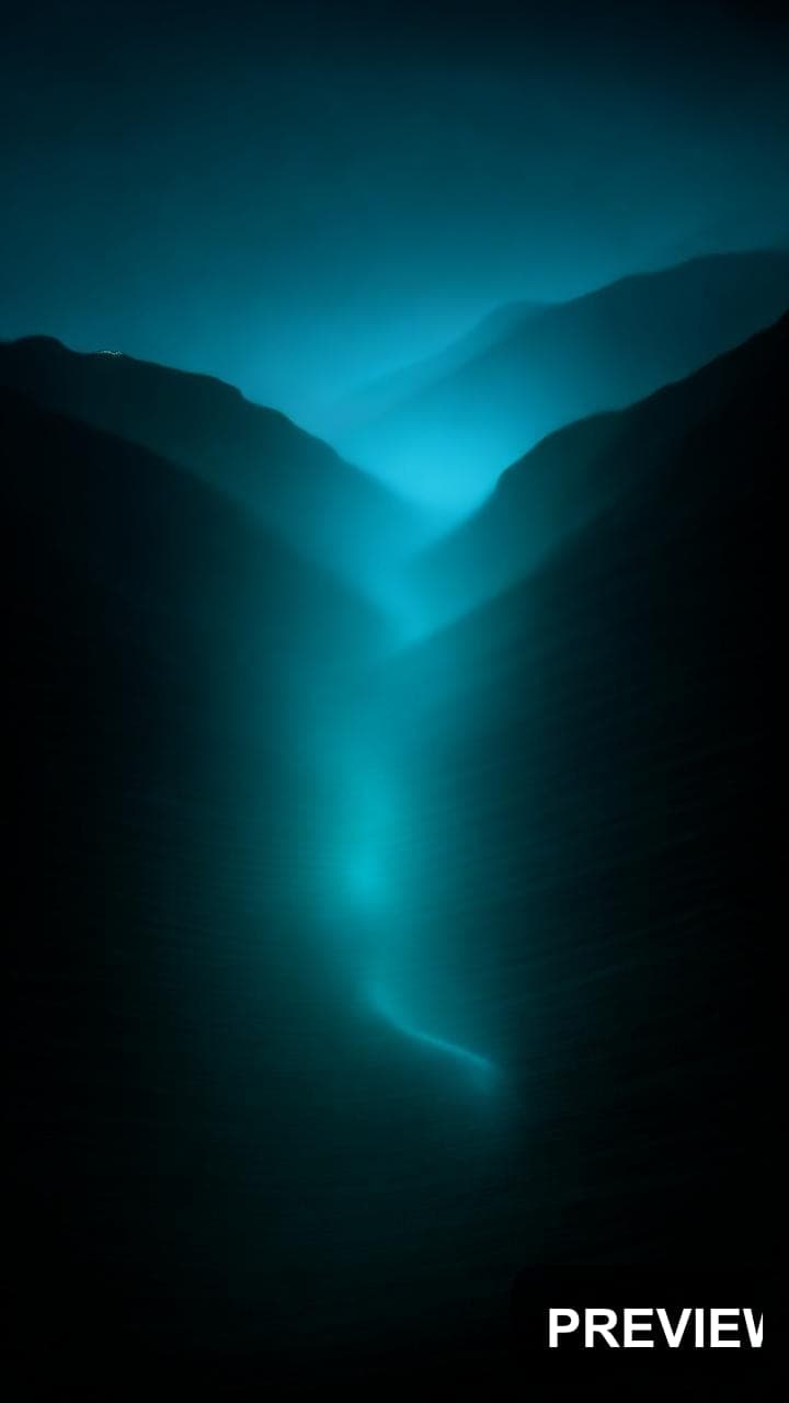 Valley, Dark aesthetic, Long Exposure, Luxurious mood, Teal accents, high det... — wallpaper — 720×1280, Space, Cinematic, Dark