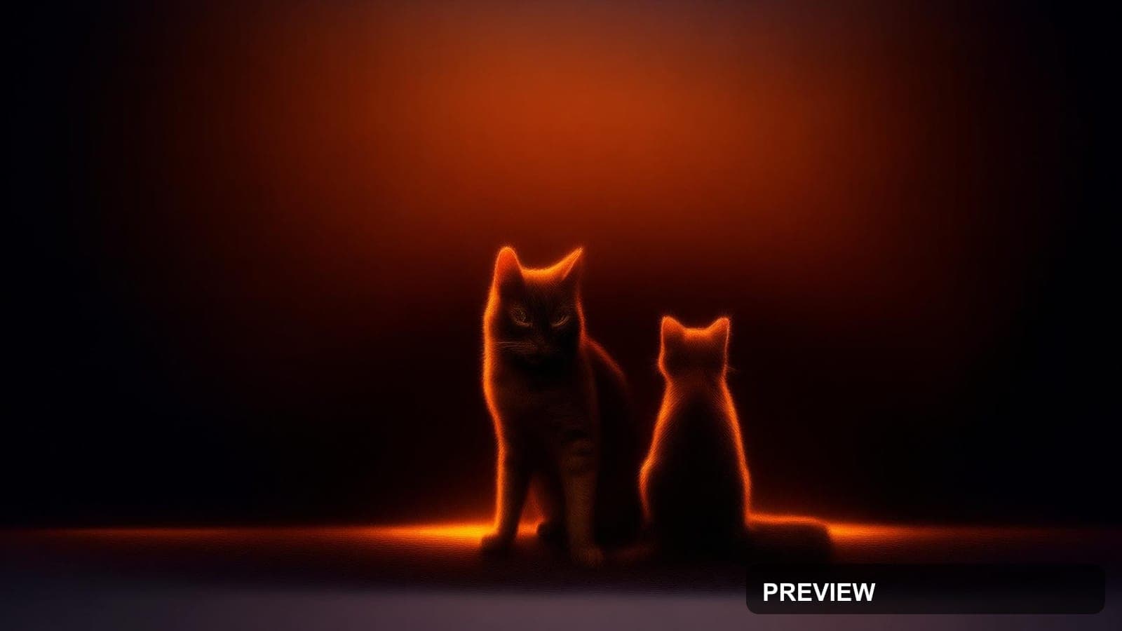 Cats, Bright aesthetic, Street Art, Moody mood, Amber accents, high detail, u... — wallpaper — 1920×1080, Space, Cinematic, Moody