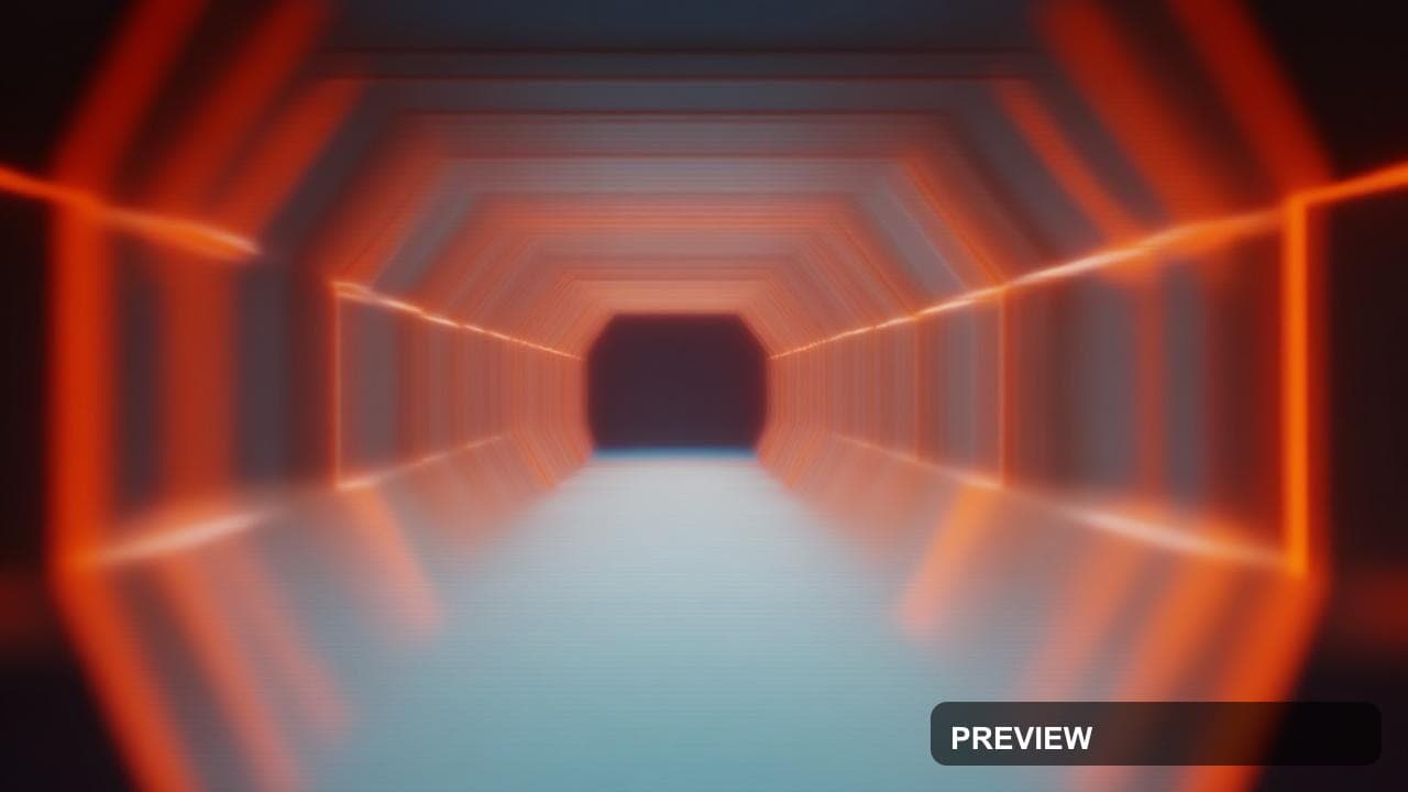 Subway, Vaporwave aesthetic, Geometric, Calm mood, Neon Orange accents, Futur... — wallpaper — 1280×720, Neon, Cinematic, Calm