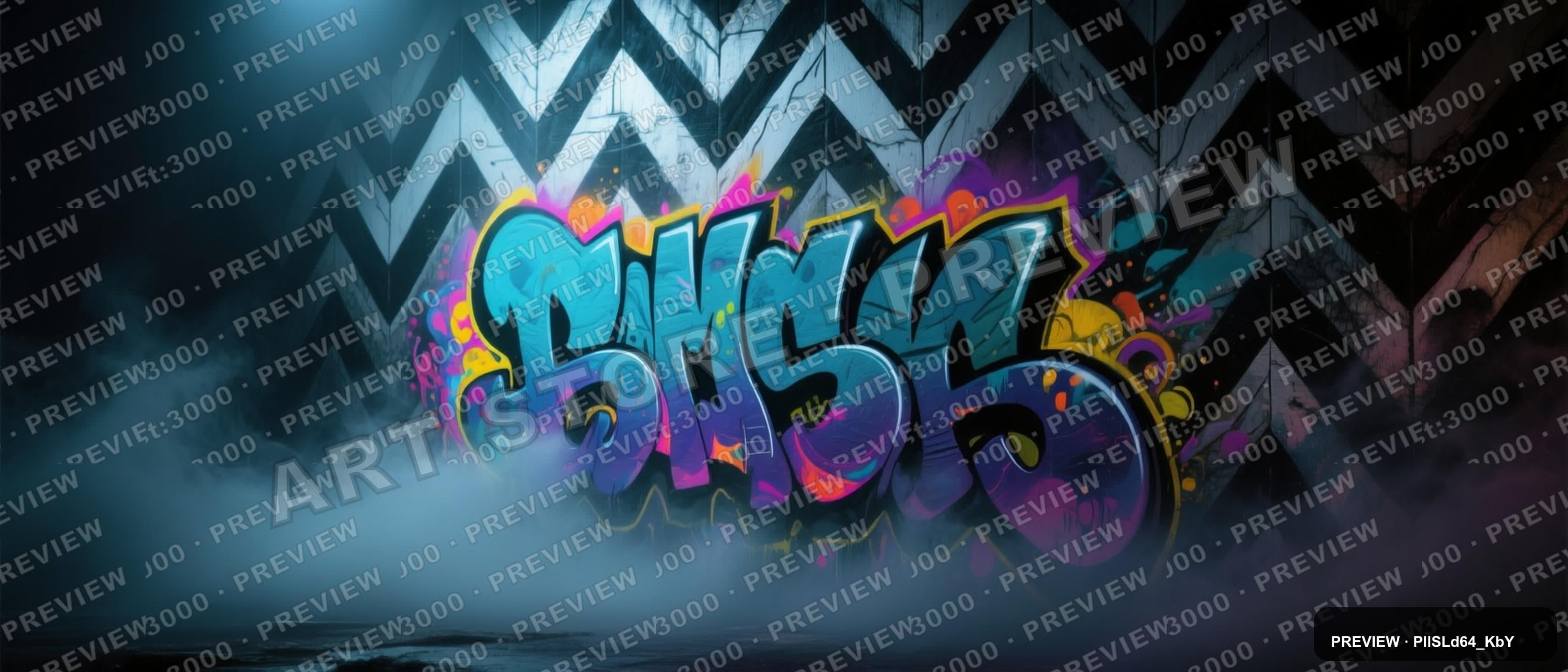 Mist, Dark aesthetic, Graffiti, Dreamy mood, Vibrant accents, Herringbone pat... — wallpaper — 3360×1440, Space, Cinematic, Dreamy