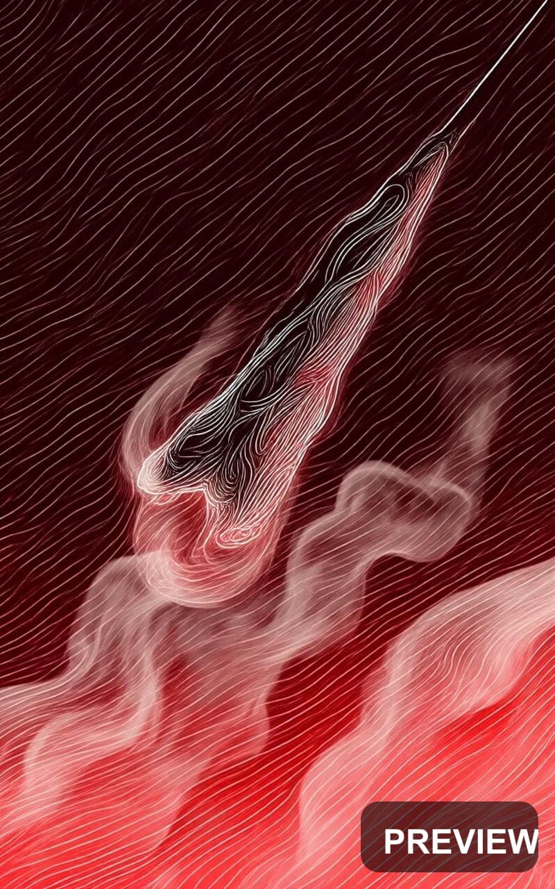 Comet, Space aesthetic, Line Art, Nostalgic mood, Red accents, Smoke Swirls p... — wallpaper — 800×1280, Space, Cinematic, Soft