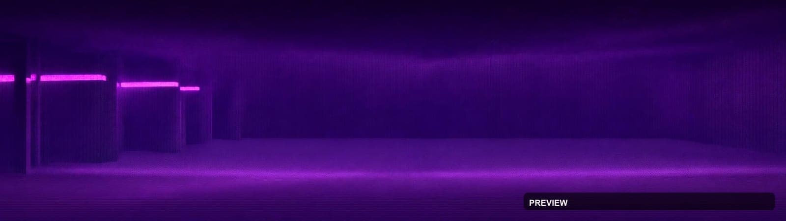Concrete Brutalism, Space aesthetic, 3D Render, Meditative mood, Neon Violet ... — wallpaper — 1920×540, Neon, Cinematic, Soft