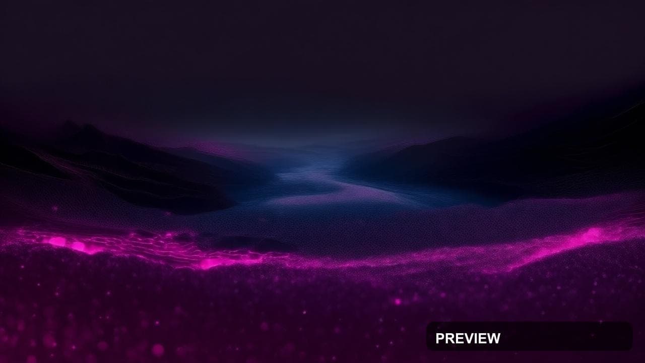 Glacier, Naturecore aesthetic, Charcoal, Noir mood, Neon Pink accents, Bokeh ... — wallpaper — 1280×720, Neon, Cinematic, Soft