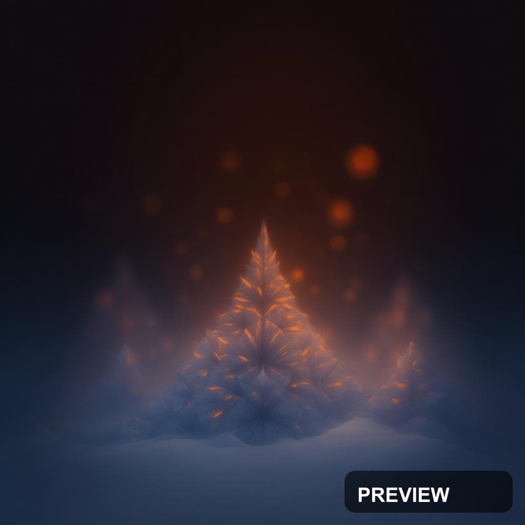 Snow, Geometric aesthetic, Bokeh, Epic mood, Orange accents, high detail, ult... — wallpaper — 1024×1024, Space, Cinematic, Soft
