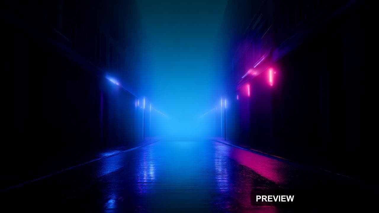 a neon-lit rain-soaked street, soft cinematic lighting, smooth gradients, cen... — wallpaper — 1280×720, Neon, Cinematic, Soft