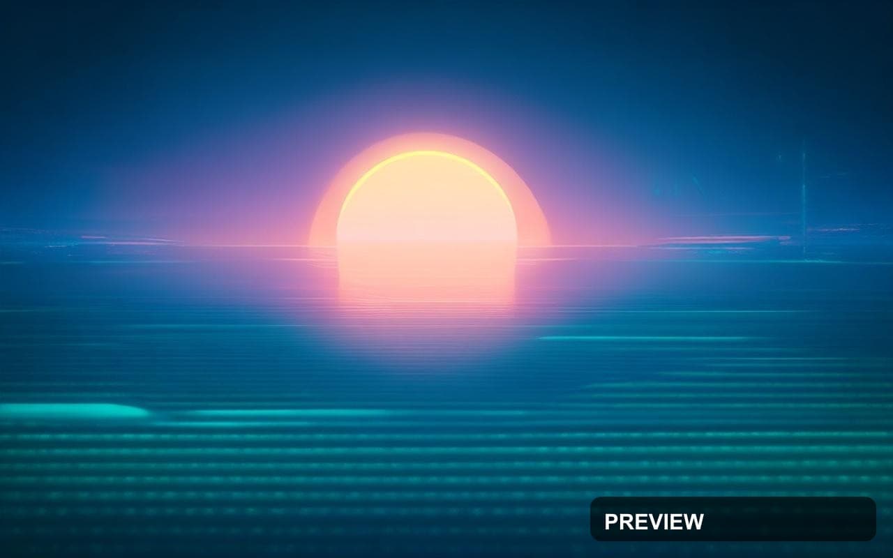 Sunrise, Futuristic aesthetic, Graphic Design, Bold mood, Neon Cyan accents, ... — wallpaper — 1280×800, Neon, Cinematic, Bold