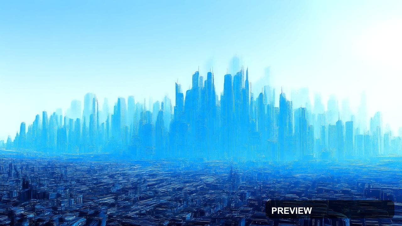 a vast futuristic city skyline, high detail, ultra clean, wallpaper compositi... — 1280×720, Futuristic