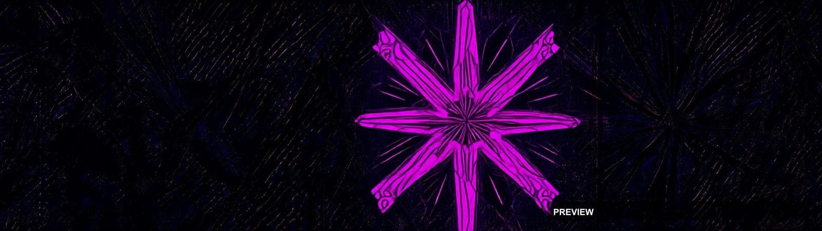 Rainforest, Mythic aesthetic, Collage, Bold mood, Magenta accents, Starburst ... — wallpaper — 1920×540, Space, Cinematic, Bold