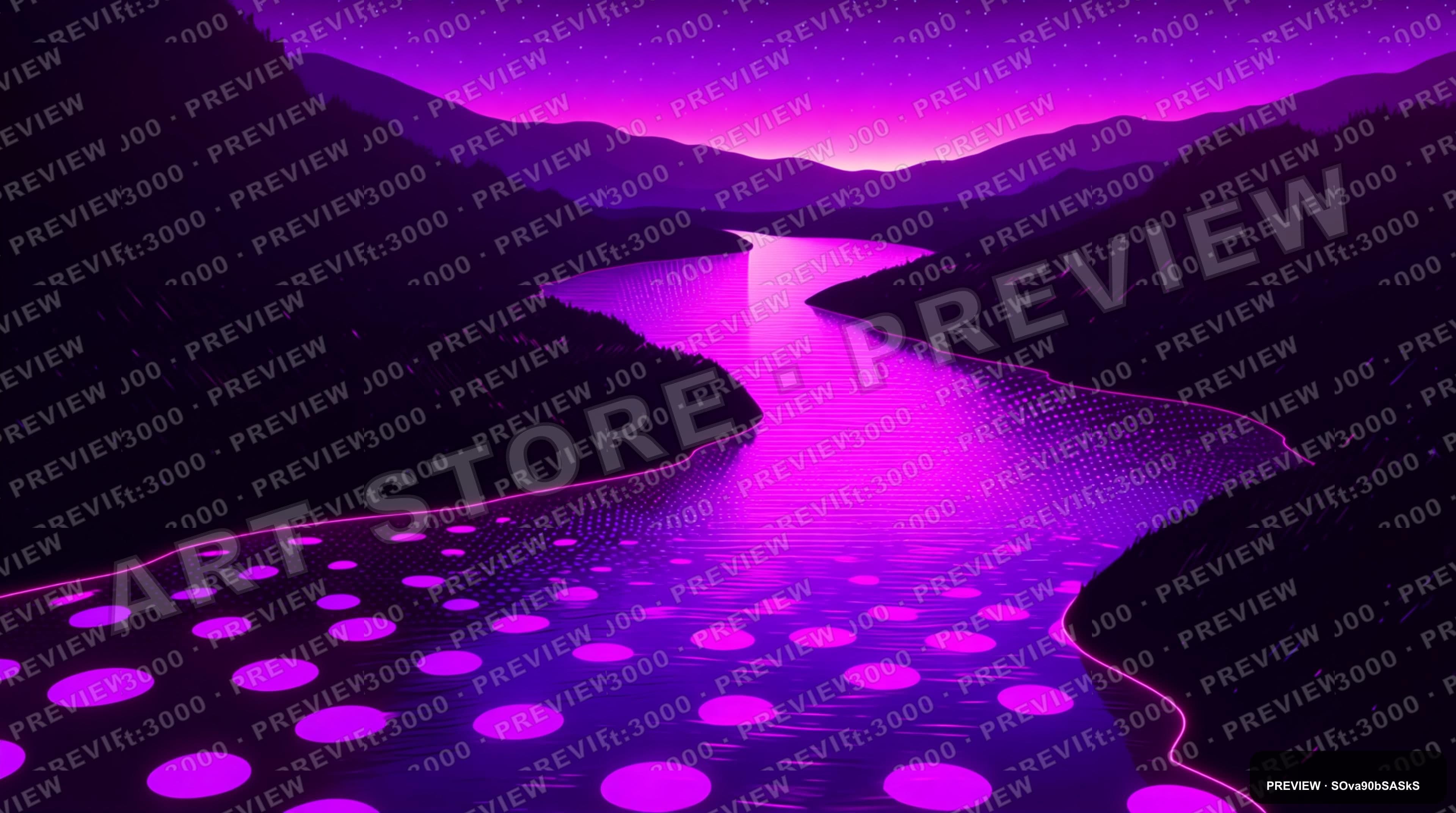 River, Synthwave aesthetic, Sticker Art, Luxurious mood, Neon Purple accents,... — wallpaper — 3840×2144, Neon, Cinematic, Luxurious