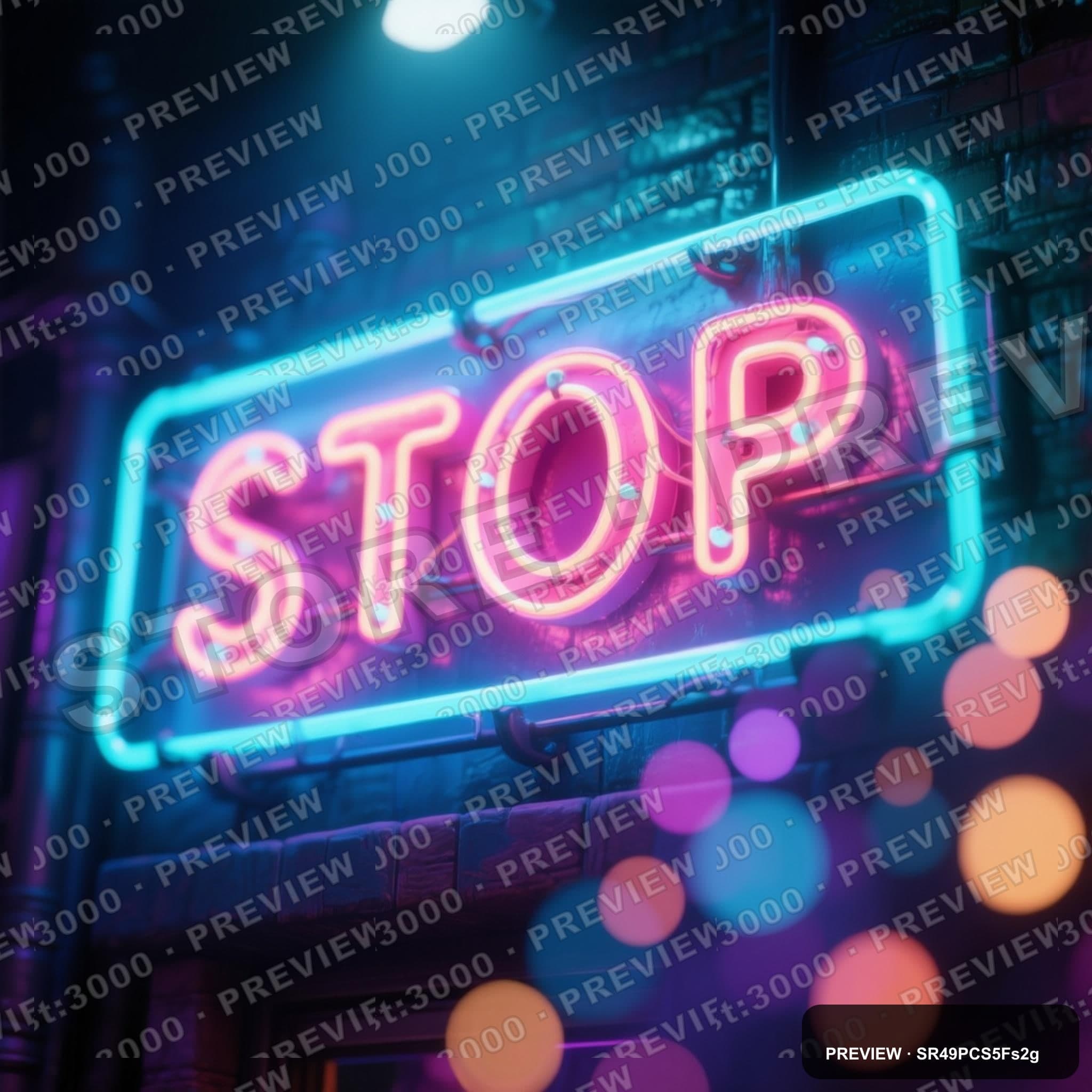 Neon Signs, Mystic aesthetic, Stop Motion, Calm mood, Vibrant accents, Bokeh ... — wallpaper — 2048×2048, Neon, Cinematic, Calm