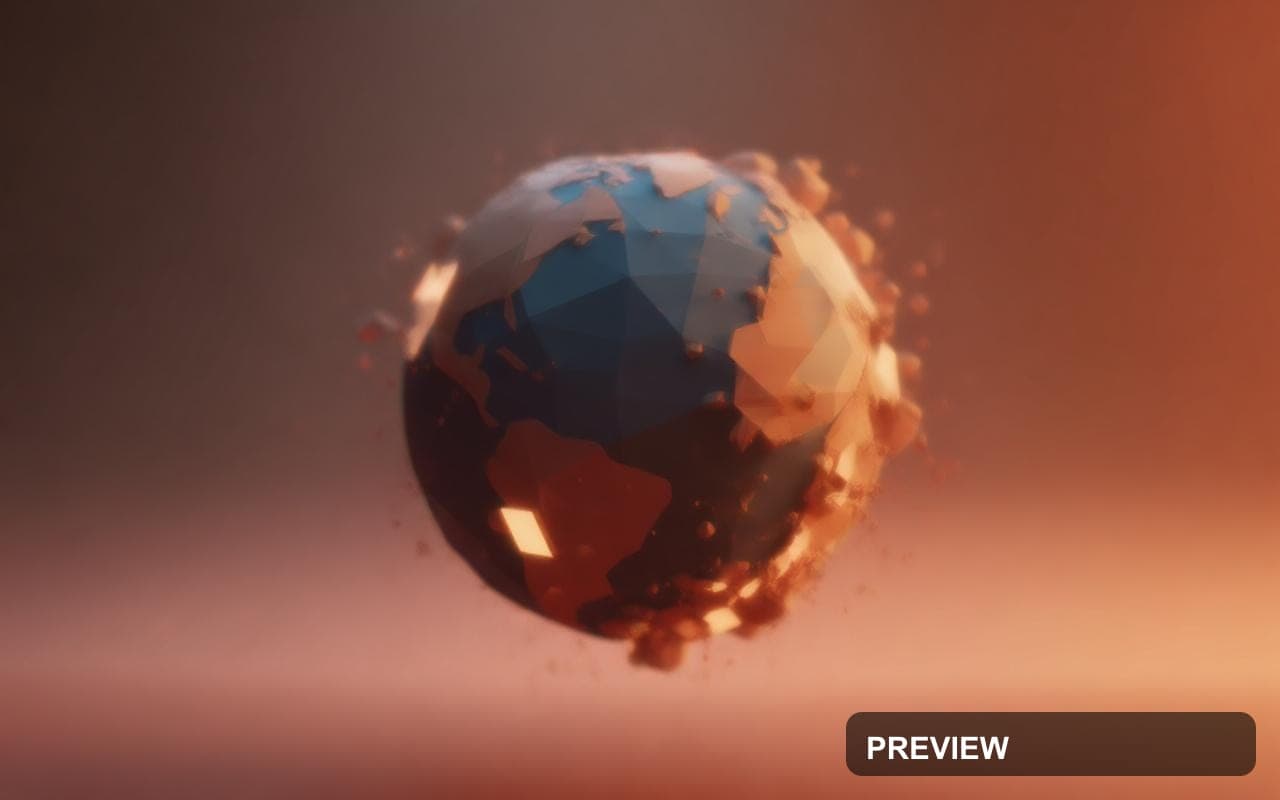 Particles, Maximal aesthetic, Low Poly, Futuristic mood, Earth Tones accents,... — wallpaper — 1280×800, Space, Cinematic, Soft