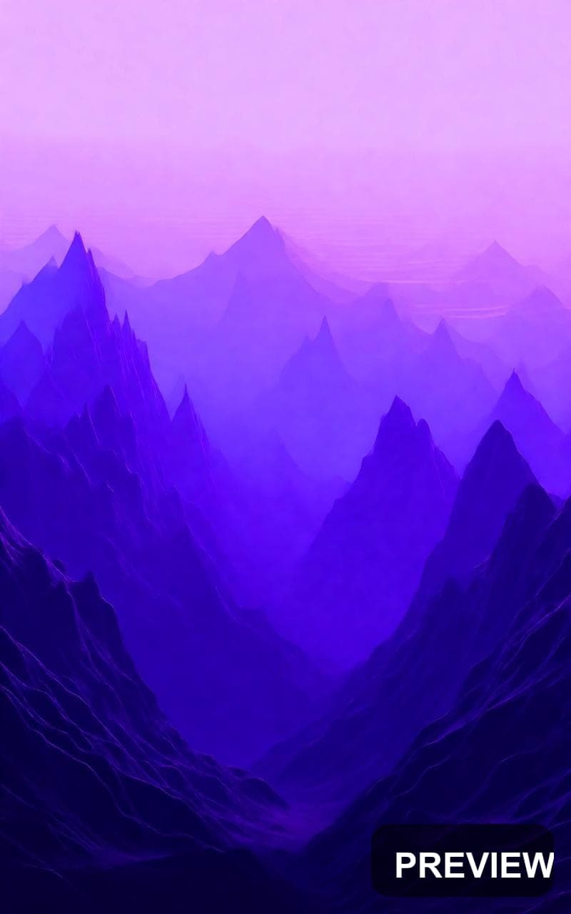 Mountains, Mythic aesthetic, Brutalist, Cozy mood, Purple accents, high detai... — wallpaper — 800×1280, Space, Cinematic, Cozy