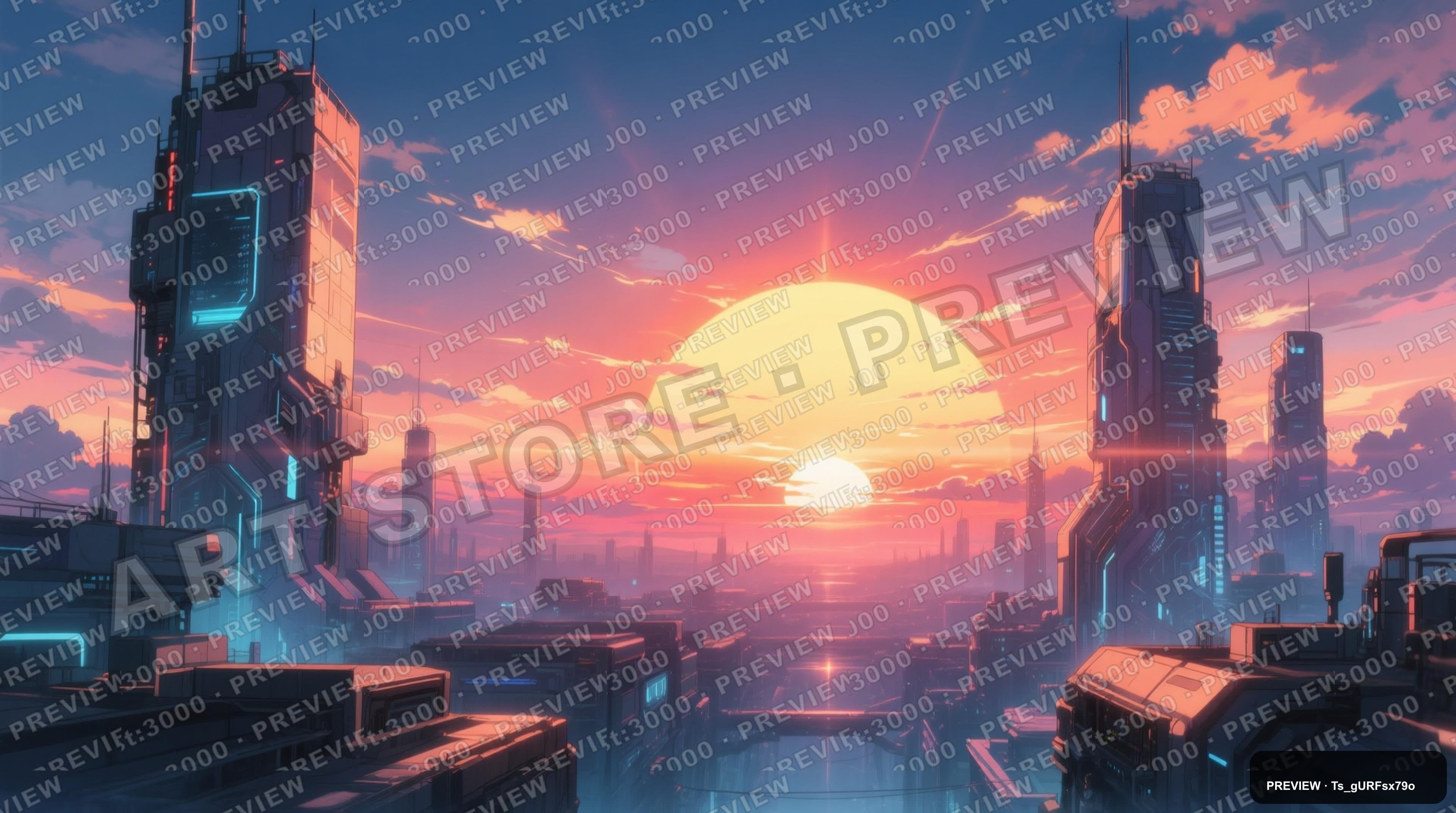 Sunset, Solarpunk aesthetic, Anime, Energetic mood, Soft Contrast accents, hi... — wallpaper — 3840×2144, Space, Cinematic, Energetic