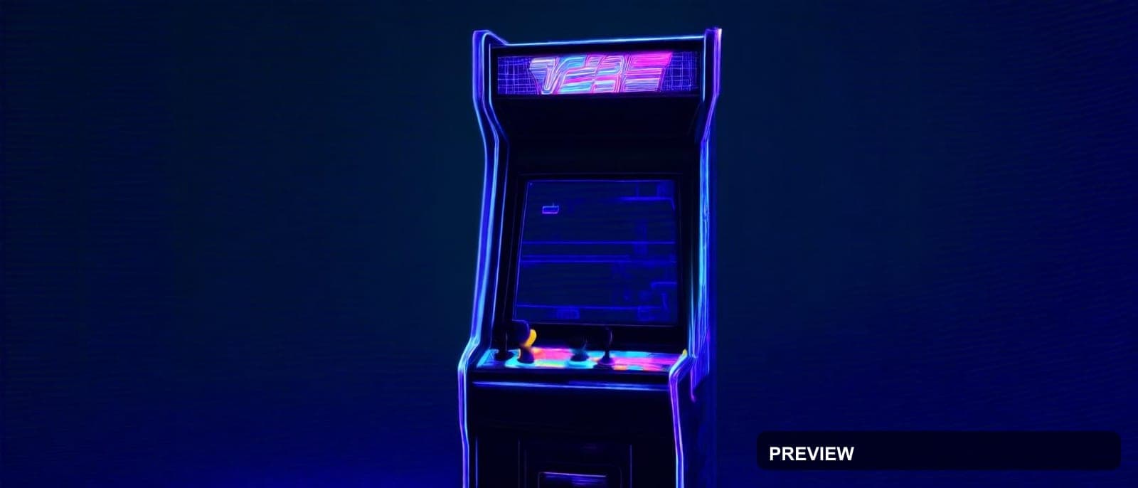 Arcade Cabinet, Luxury aesthetic, Blueprint, Luxurious mood, Vibrant accents,... — wallpaper — 1680×720, Neon, Cinematic, Soft