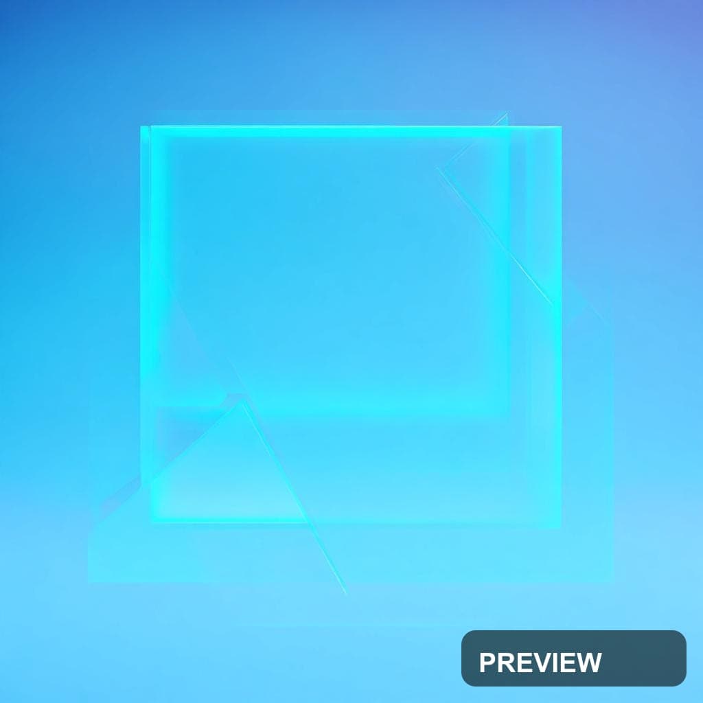 Glass, Futuristic aesthetic, Geometric, Playful mood, Turquoise accents, Y2K ... — wallpaper — 1024×1024, Space, Cinematic, Soft