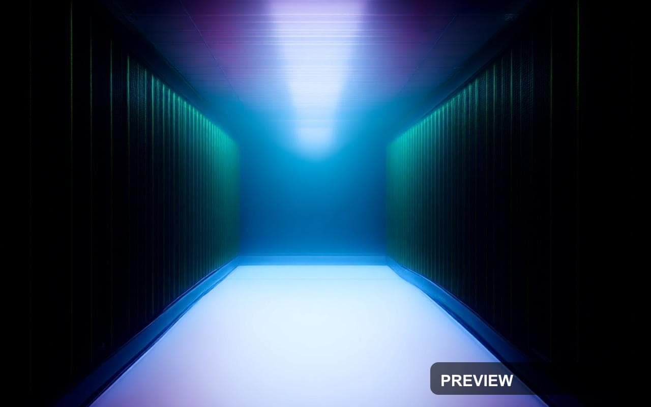 Server Room, Retro Futurism aesthetic, Photorealistic, Futuristic mood, Vibra... — wallpaper — 1280×800, Space, Photorealistic, Soft