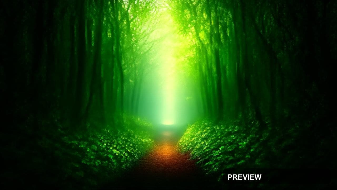 a lush forest path with volumetric light, soft cinematic lighting, smooth gra... — wallpaper — 1280×720, Naturecore, Cinematic, Soft