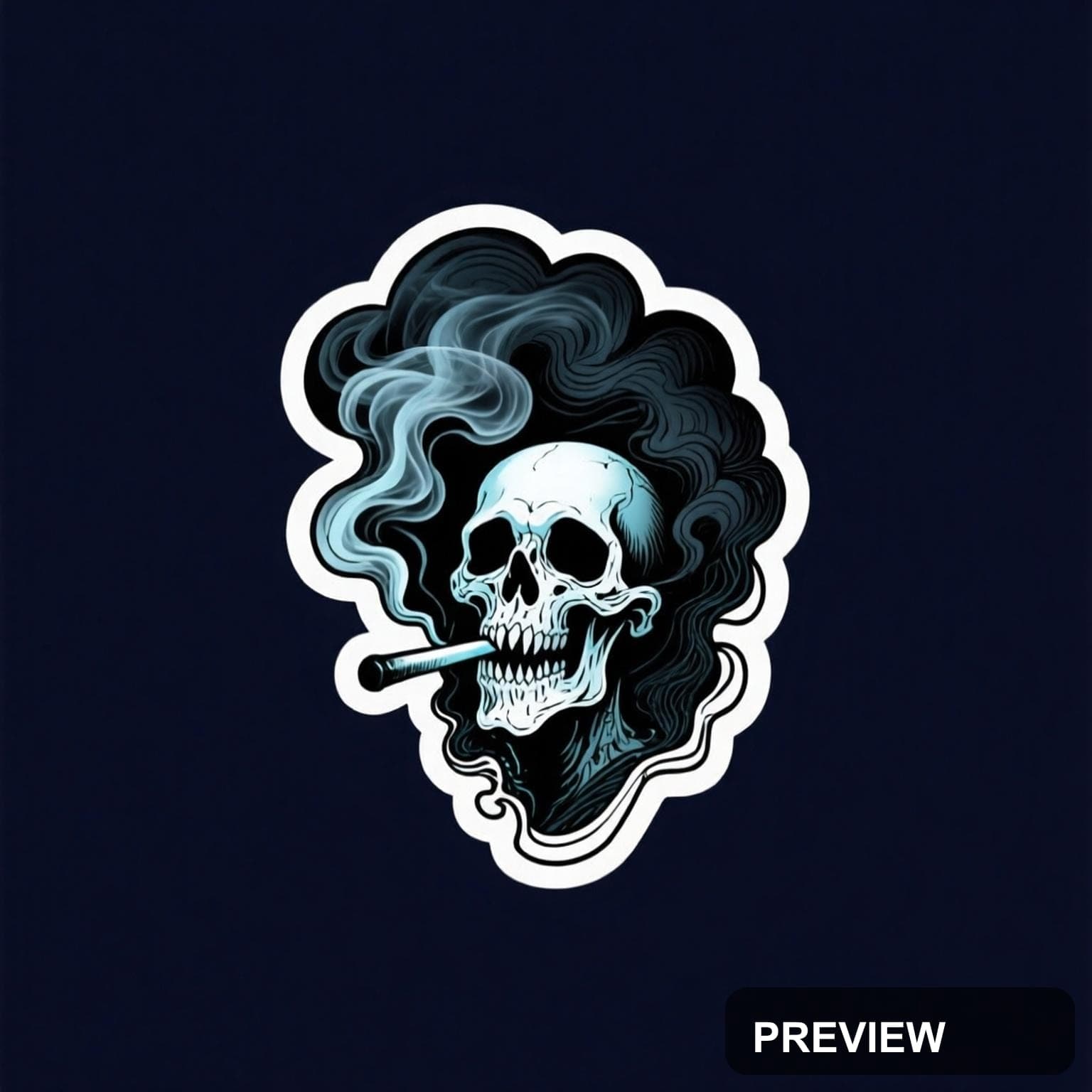 Smoke, Chill aesthetic, Sticker Art, Mysterious mood, Black accents, high det... — wallpaper — 1536×1536, Space, Cinematic, Mysterious