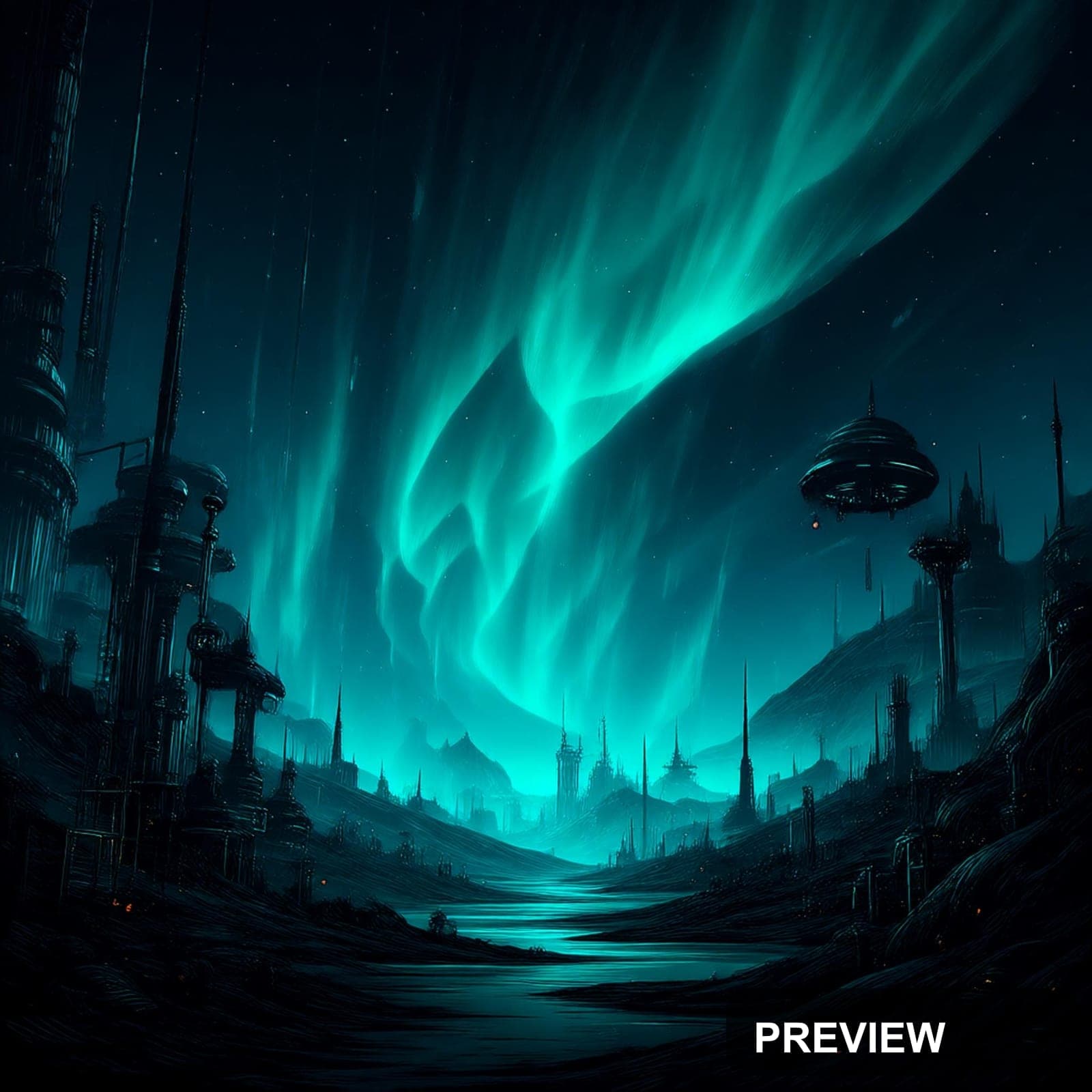 Aurora, Steampunk aesthetic, Comic Book, Futuristic mood, Soft Contrast accen... — wallpaper — 2048×2048, Space, Cinematic, Soft