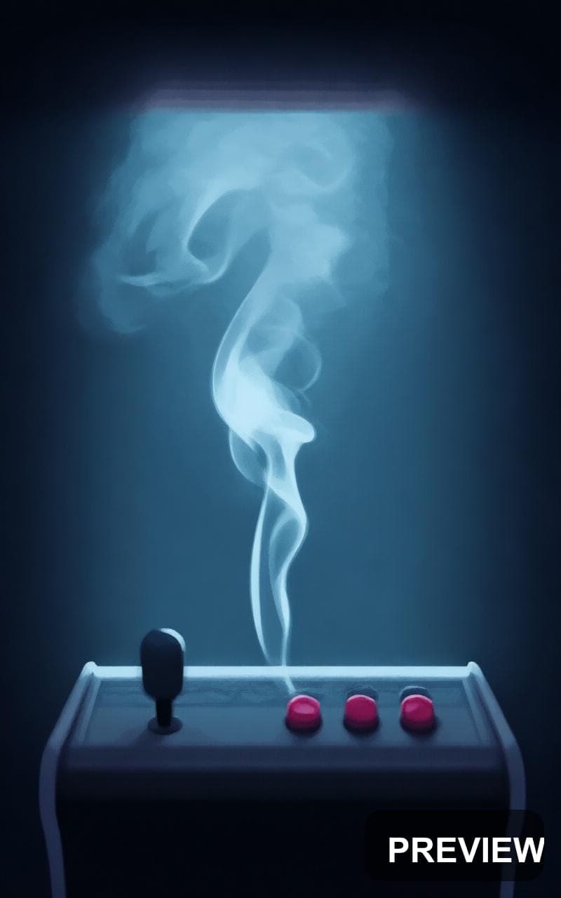 Smoke, Retro Arcade aesthetic, Cinematic, Minimal mood, Duotone accents, high... — wallpaper — 800×1280, Retro Arcade, Cinematic, Minimal