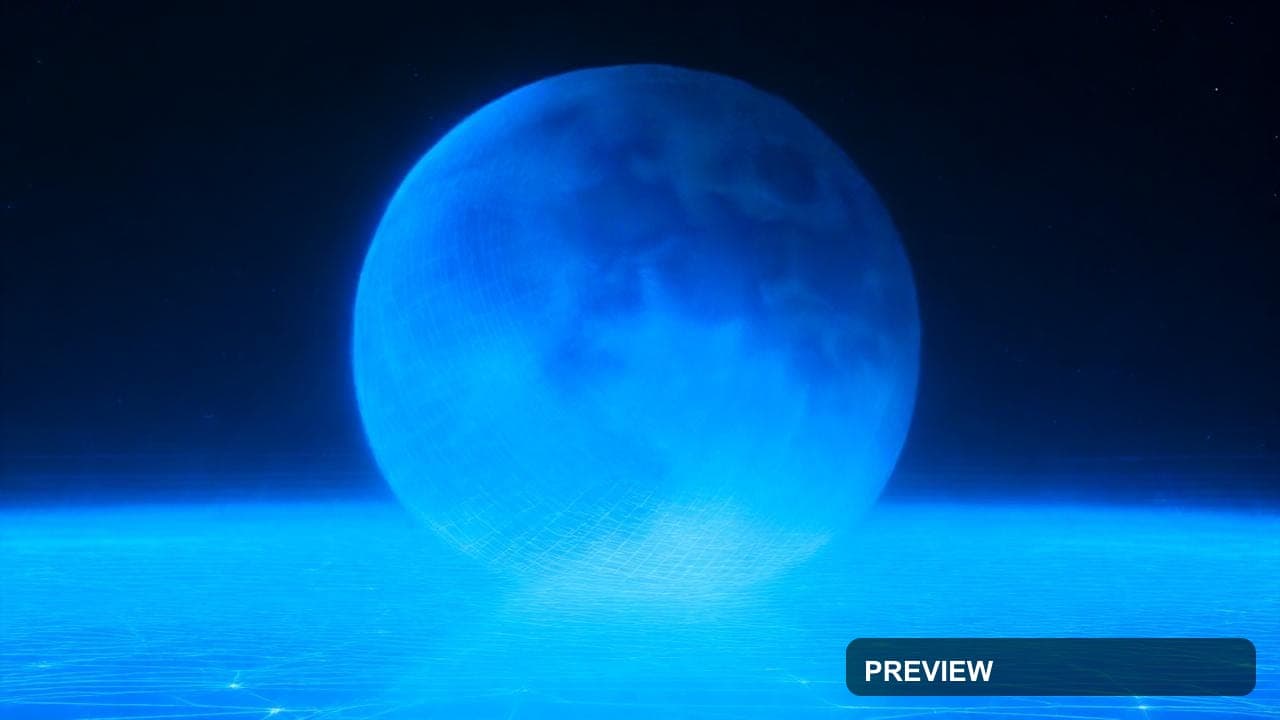 Moon, Space aesthetic, Wireframe, Bright mood, Ice Tones accents, Futurism vi... — wallpaper — 1280×720, Space, Cinematic, Bright