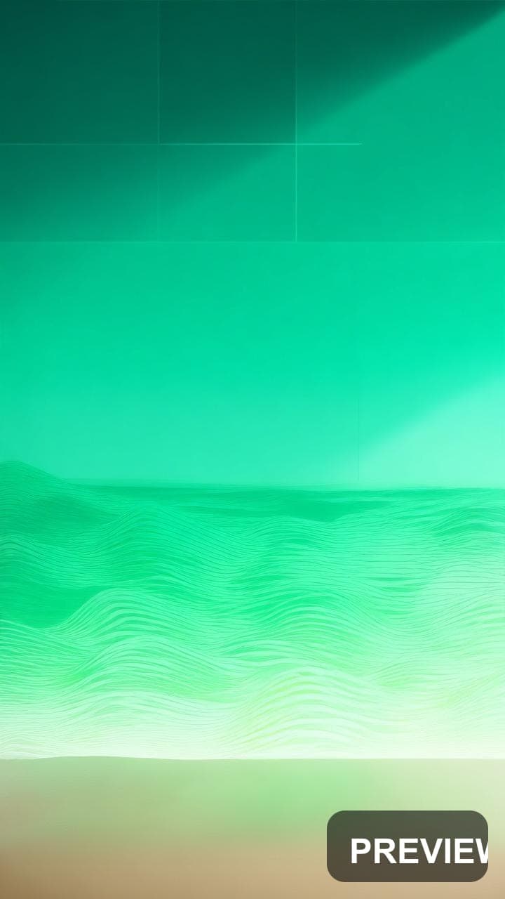 Beach, Industrial aesthetic, Geometric, Calm mood, Neon Green accents, Waves ... — wallpaper — 720×1280, Neon, Cinematic, Calm