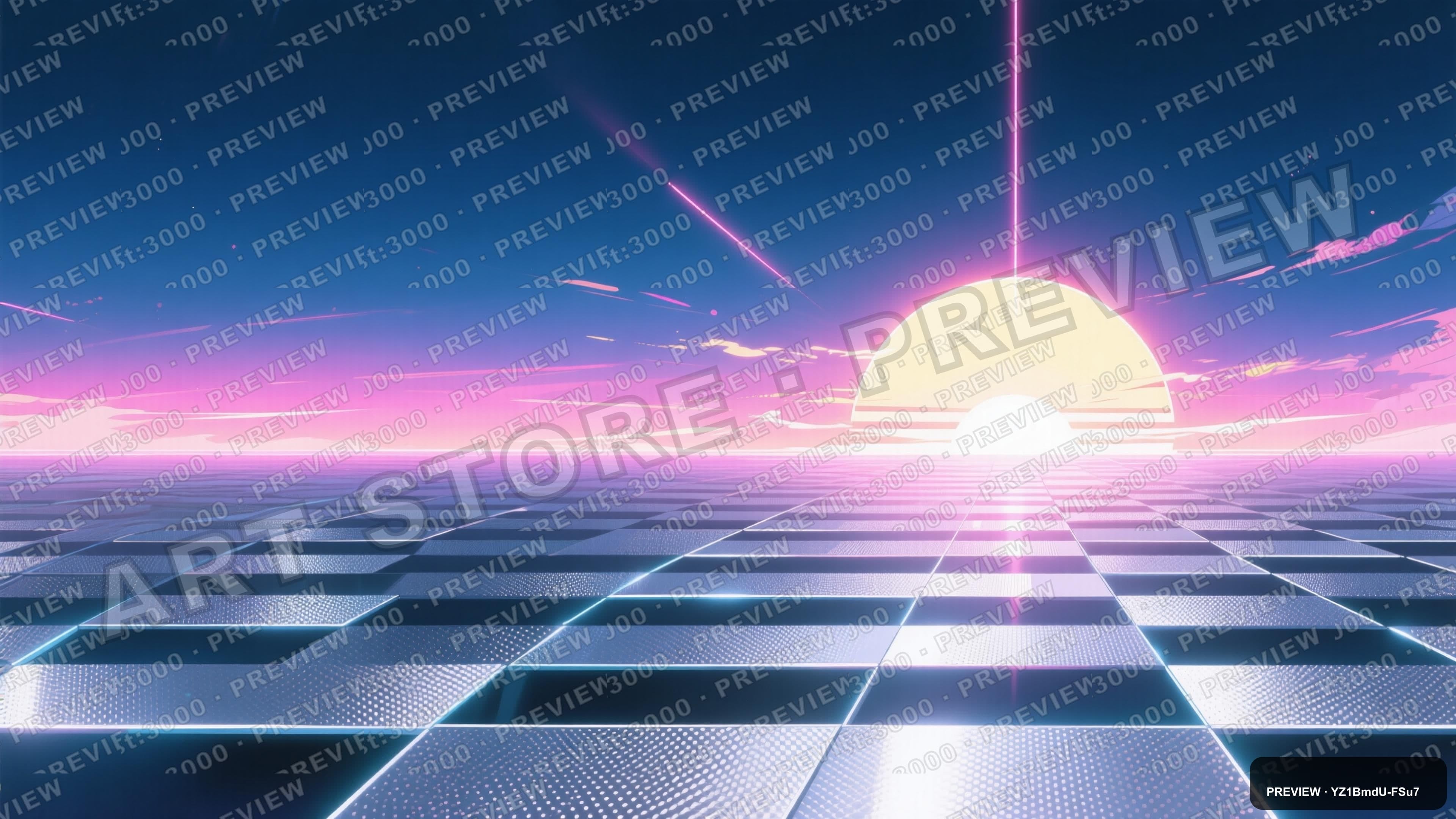 Sunrise, Neon aesthetic, Anime, Clean mood, Silver accents, Noise Texture pat... — wallpaper — 3840×2160, Neon, Cinematic, Clean