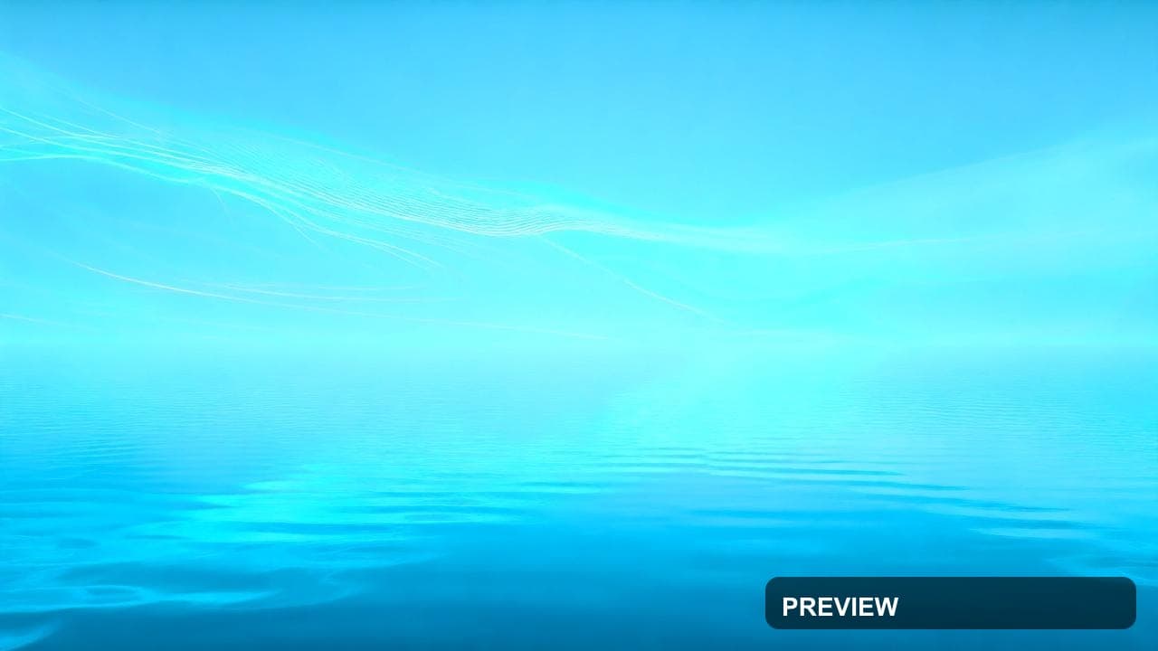 Lake, Futuristic aesthetic, Minimalist, Bright mood, Neon Cyan accents, Smoke... — wallpaper — 1280×720, Neon, Cinematic, Bright