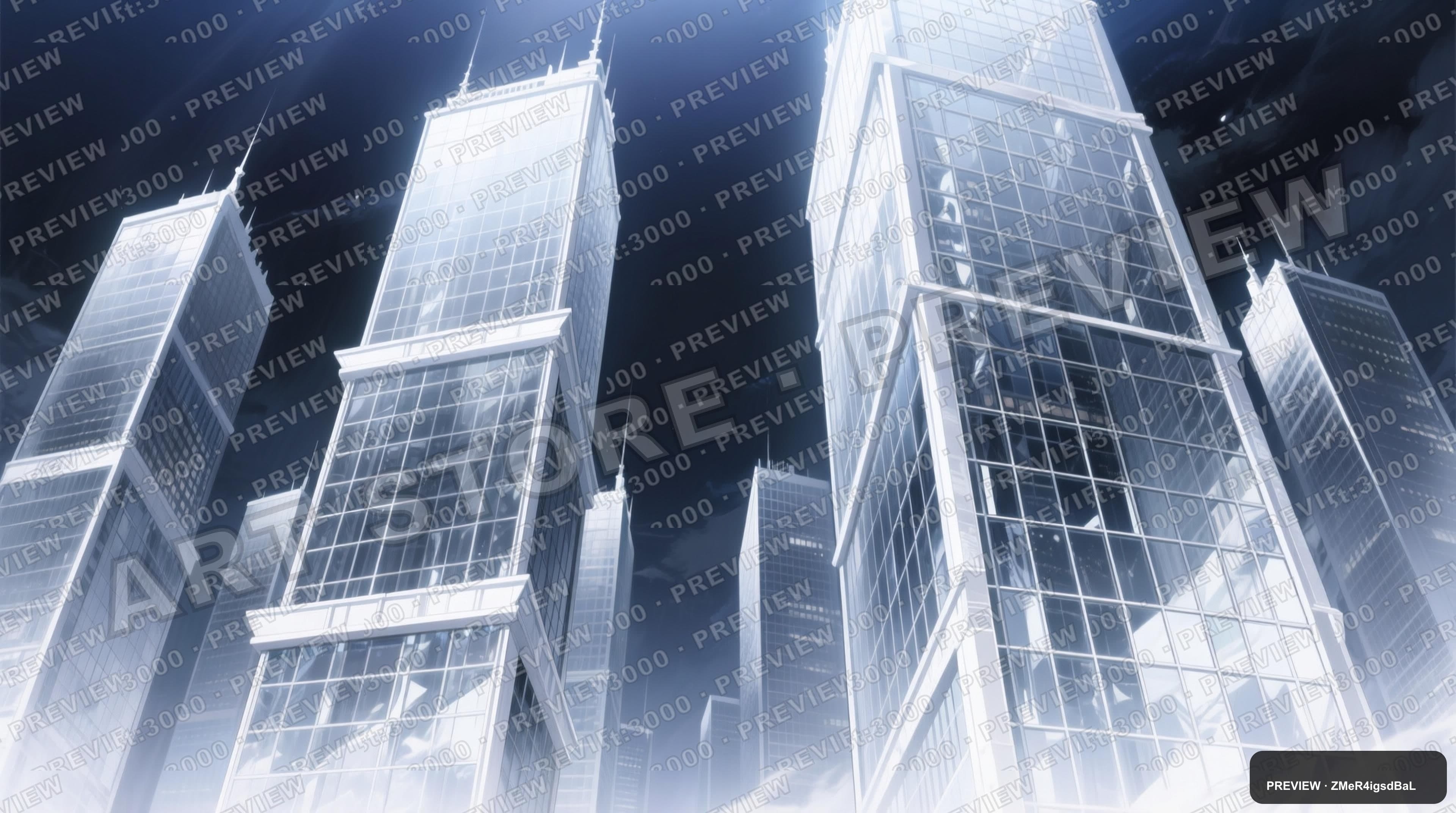 Glass Towers, Epic aesthetic, Anime, Mysterious mood, White accents, high det... — wallpaper — 3840×2144, Space, Cinematic, Mysterious