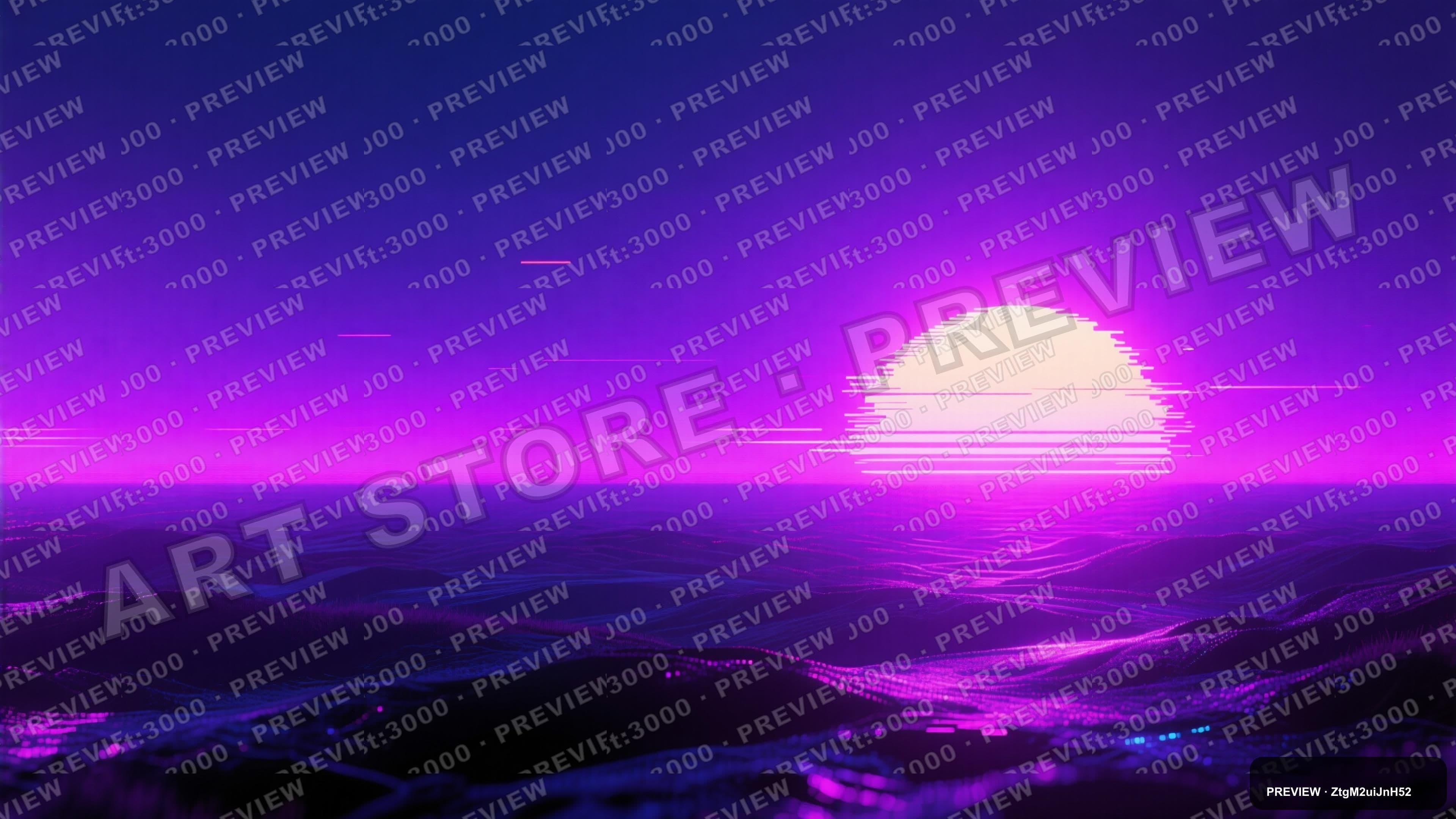 Sunrise, Neon aesthetic, Glitch Art, Moody mood, Neon Purple accents, ultra c... — wallpaper — 3840×2160, Neon, Cinematic, Moody