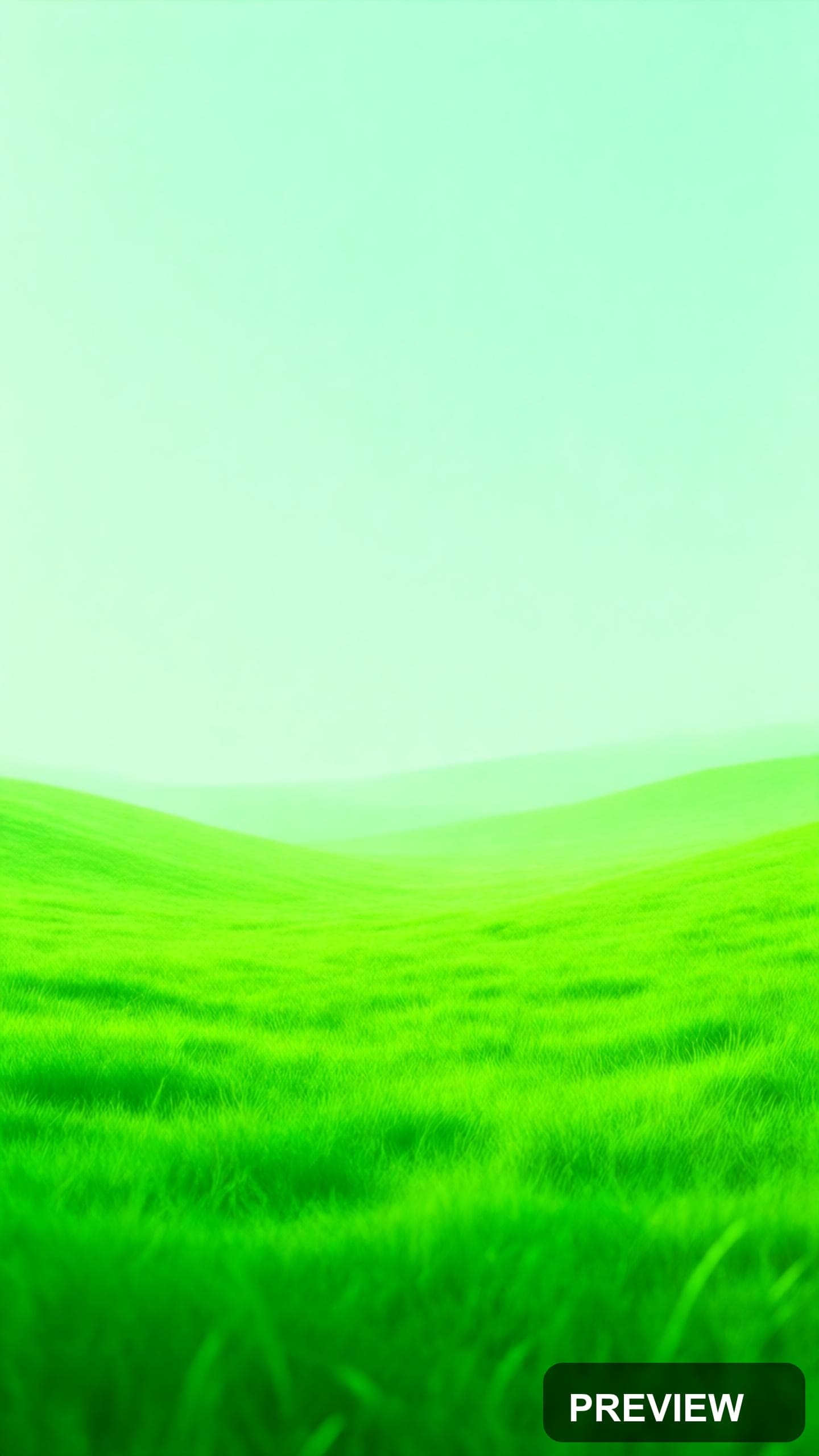 Meadow, Fantasy aesthetic, Retro Poster, Clean mood, Green accents, high deta... — wallpaper — 1440×2560, Space, Cinematic, Clean