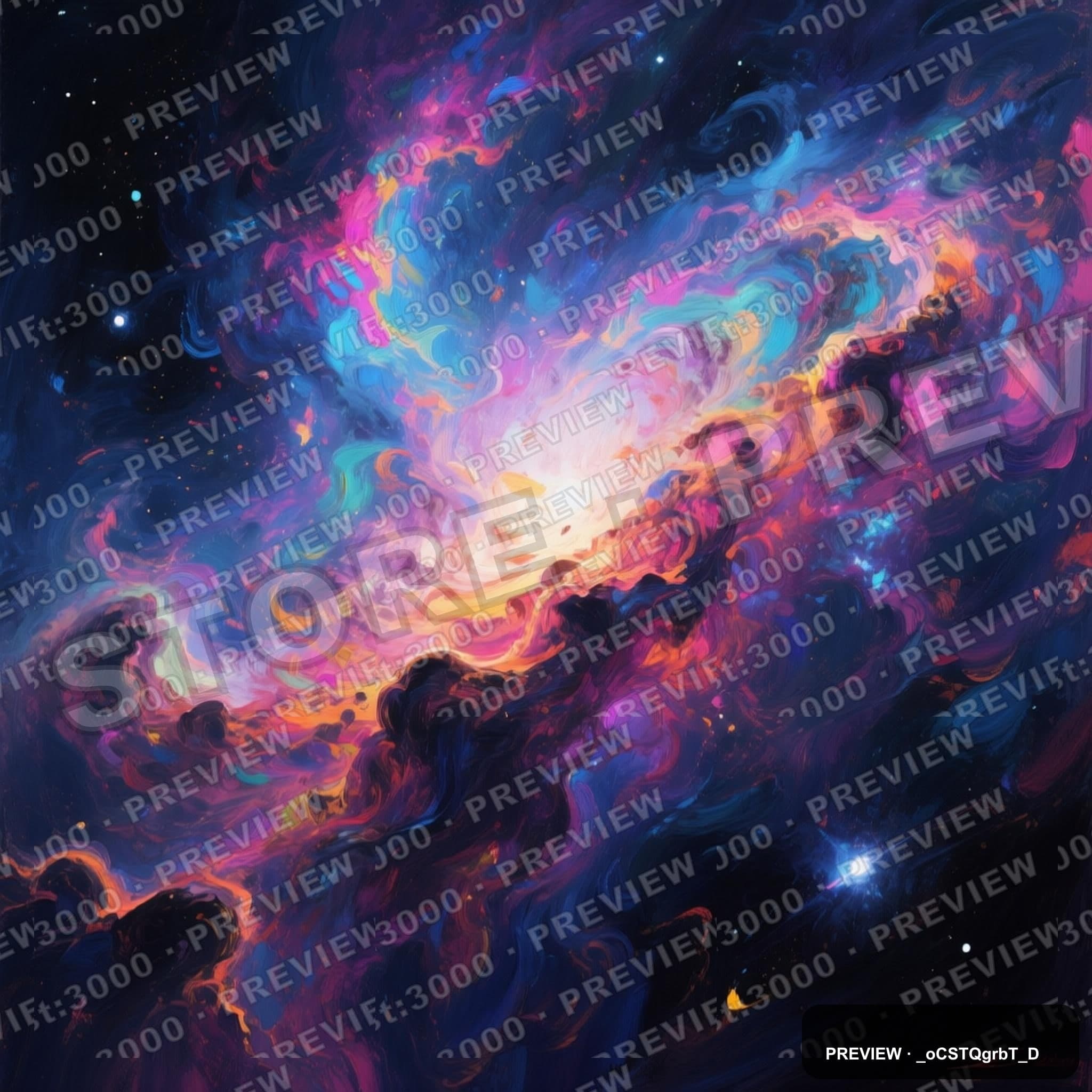 Nebula, Epic aesthetic, Acrylic Painting, Mysterious mood, Vibrant accents, 9... — wallpaper — 2048×2048, Space, Cinematic, Mysterious