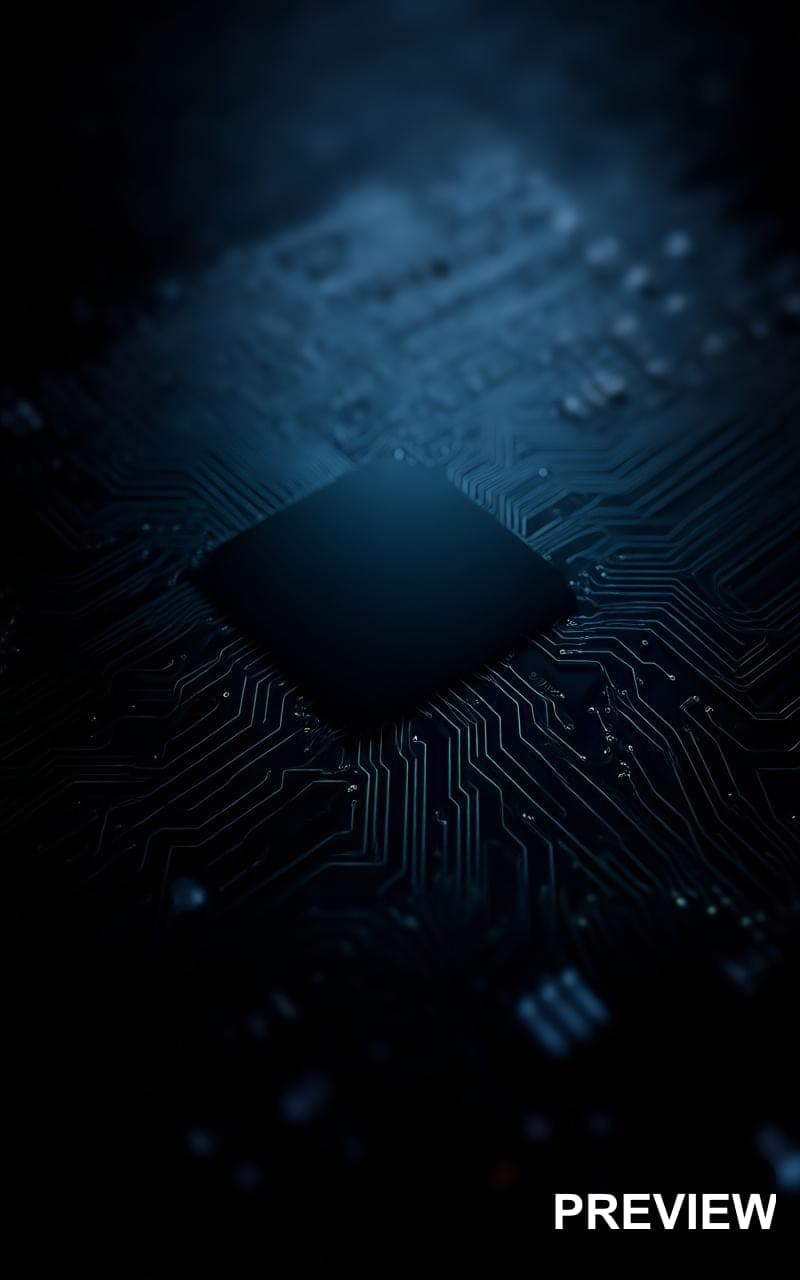 Circuit Board, Epic aesthetic, Bokeh, Soft mood, Black accents, high detail, ... — wallpaper — 800×1280, Space, Cinematic, Soft
