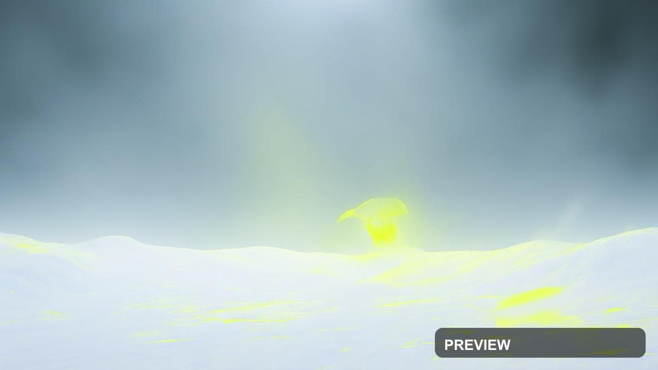 Snow, Dreamcore aesthetic, Minimalist, Mysterious mood, Neon Yellow accents, ... — wallpaper — 1280×720, Neon, Cinematic, Mysterious
