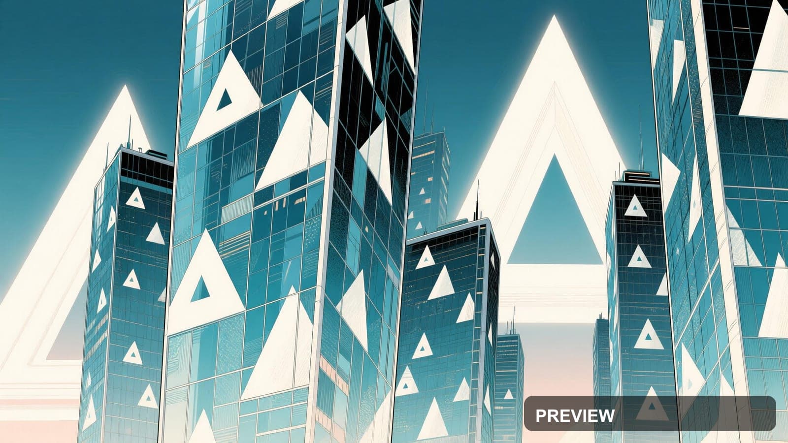 Glass Towers, Surreal aesthetic, Graphic Novel, Dreamy mood, White accents, T... — wallpaper — 3840×2160, Space, Cinematic, Dreamy