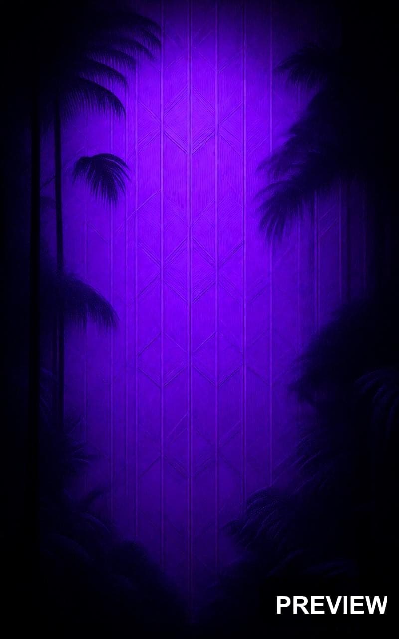 Rainforest, Cozy aesthetic, Art Deco, Bold mood, Purple accents, Geometric Ti... — wallpaper — 800×1280, Space, Cinematic, Cozy