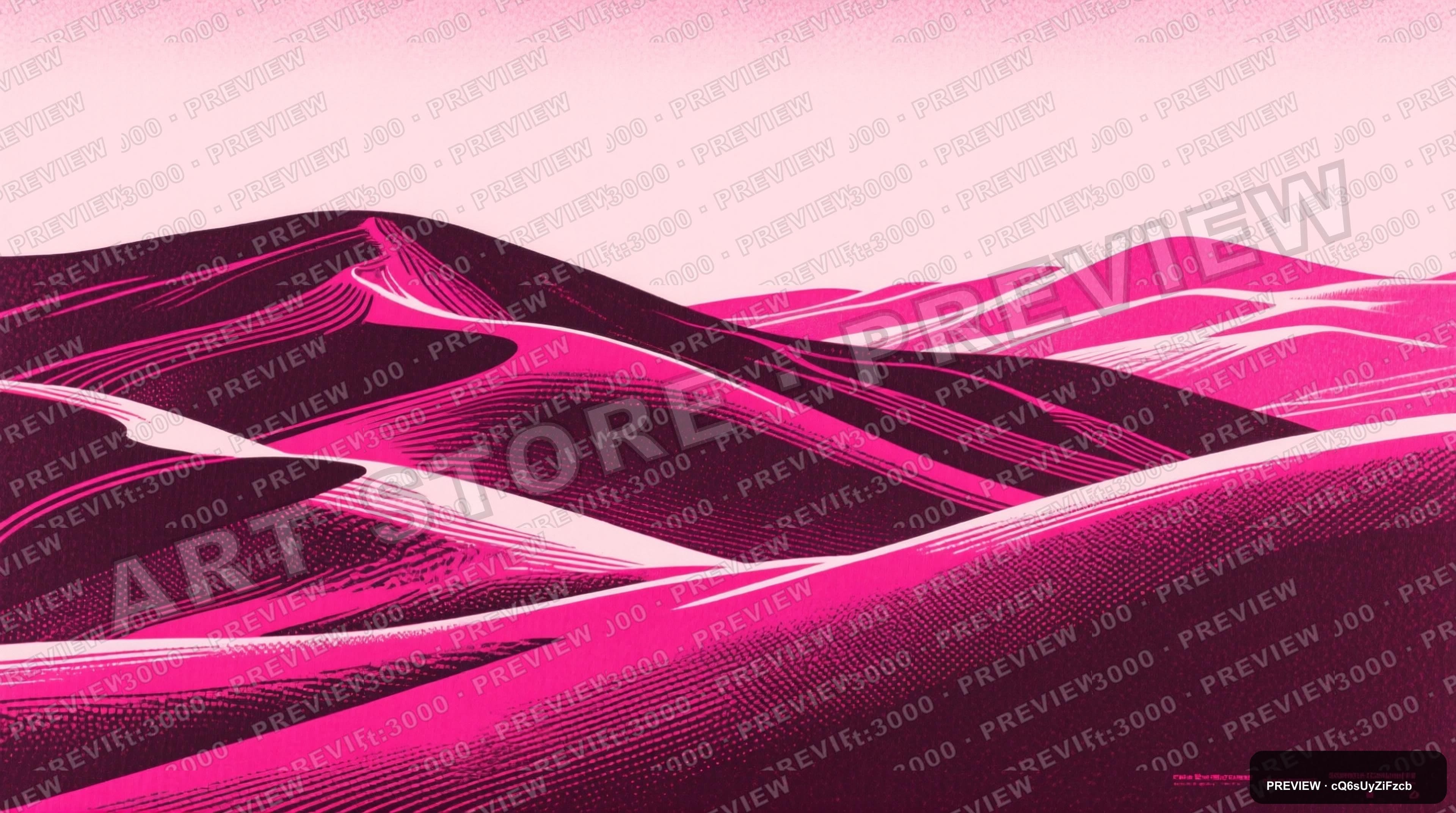 Hills, Surreal aesthetic, Screen Print, Futuristic mood, Magenta accents, hig... — wallpaper — 3840×2144, Space, Cinematic, Soft