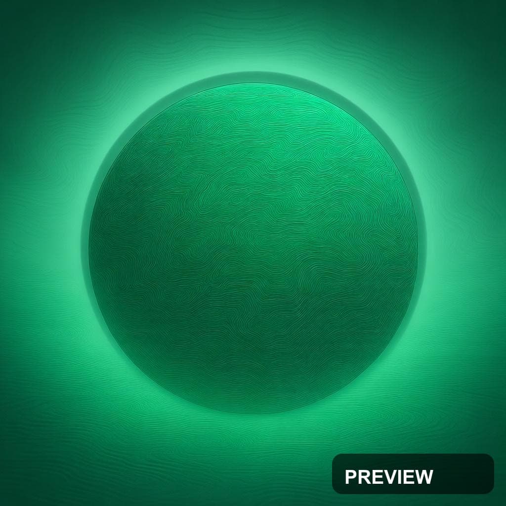 Planet, Fantasy aesthetic, Ink, Meditative mood, Emerald accents, Topographic... — wallpaper — 1024×1024, Space, Cinematic, Soft
