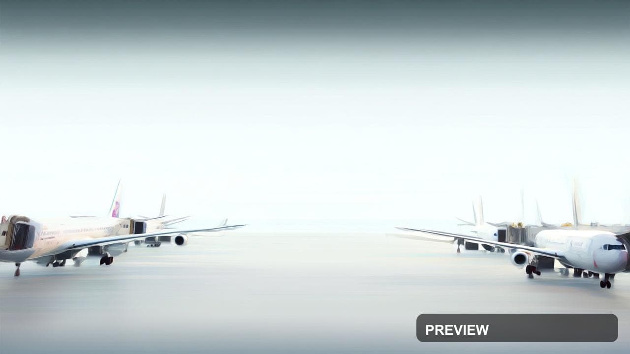 Airport, Chill aesthetic, Minimalist, Serene mood, Soft Contrast accents, hig... — wallpaper — 1280×720, Space, Cinematic, Serene
