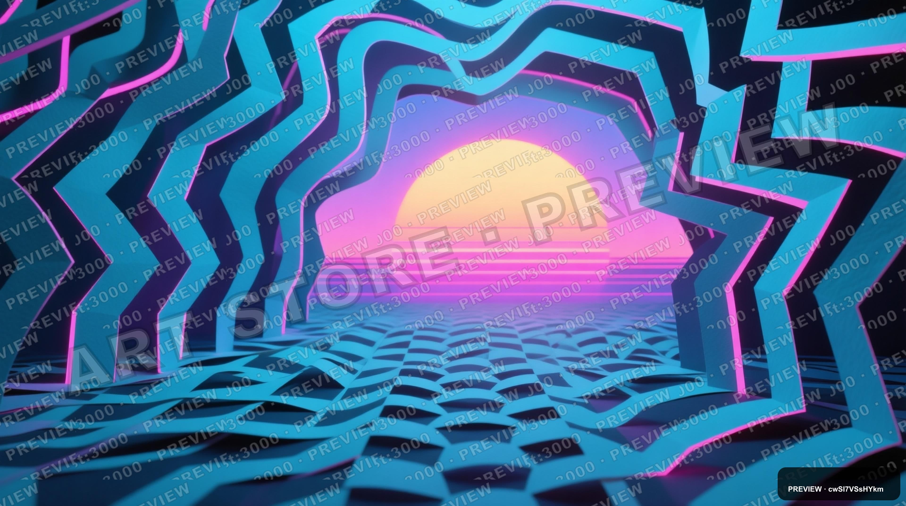 Sunrise, Synthwave aesthetic, Paper Cut, Nostalgic mood, Cool Palette accents... — wallpaper — 3840×2144, Neon, Cinematic, Nostalgic