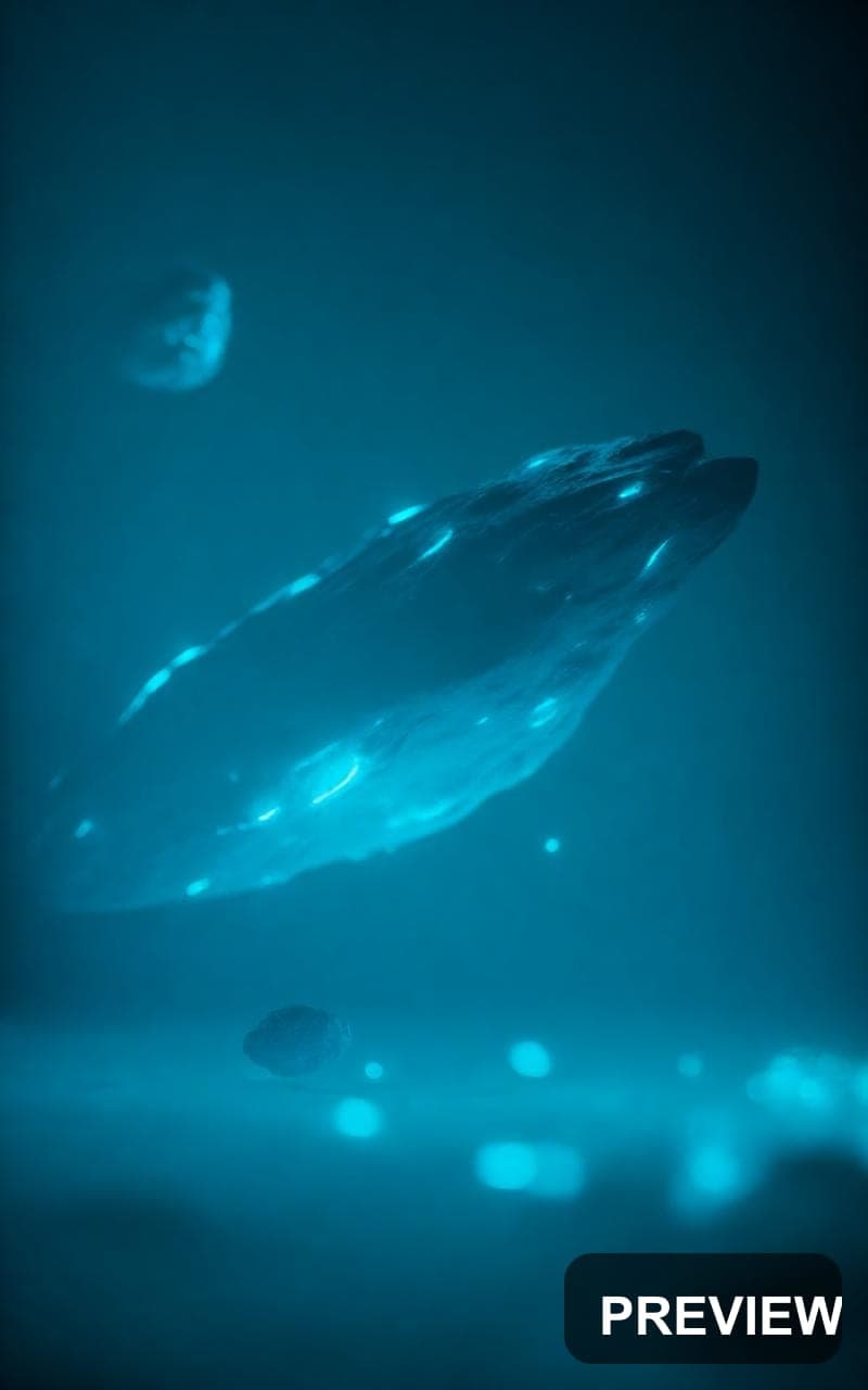 Asteroids, Space aesthetic, Bokeh, Futuristic mood, Neon Cyan accents, high d... — wallpaper — 800×1280, Neon, Cinematic, Soft